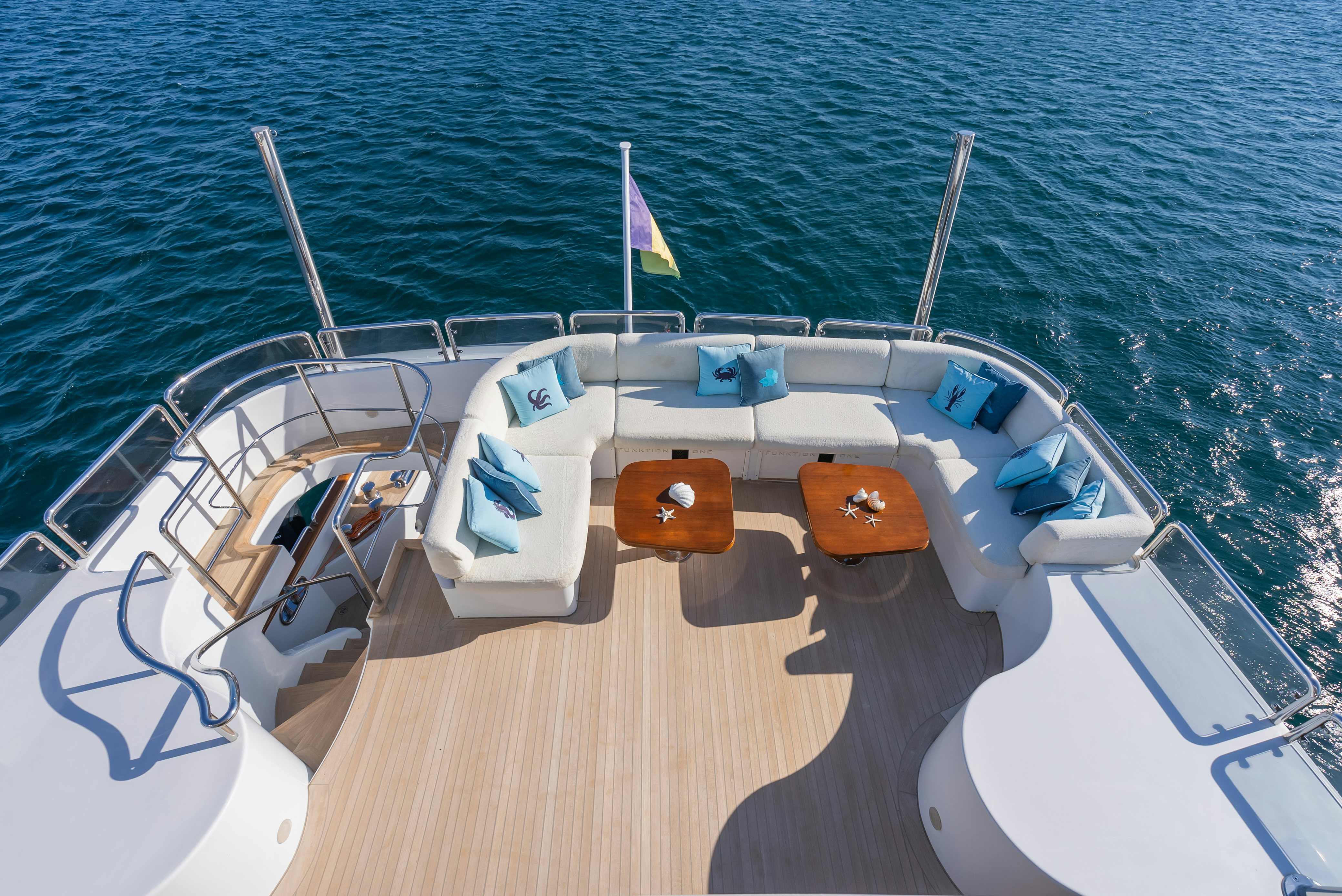 a boat on the water aboard STELLA FIERA Yacht for Sale