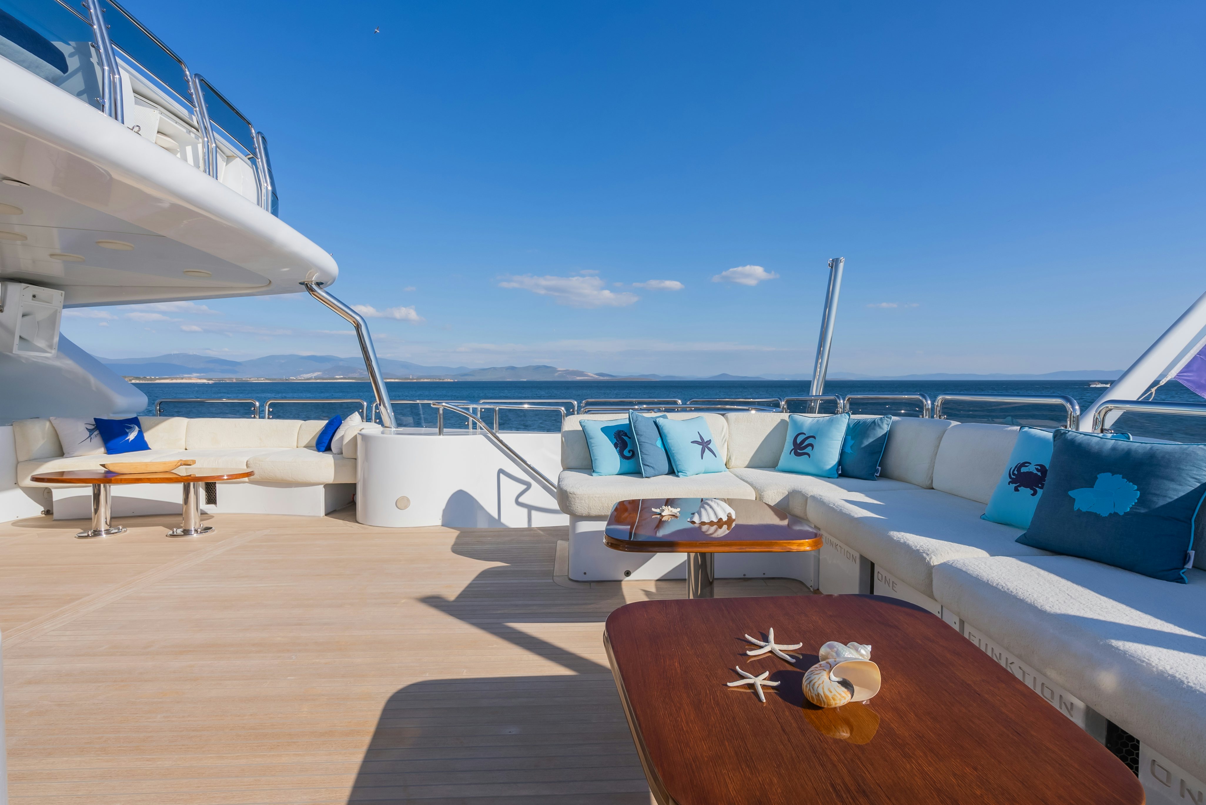 a boat on the water aboard STELLA FIERA Yacht for Sale