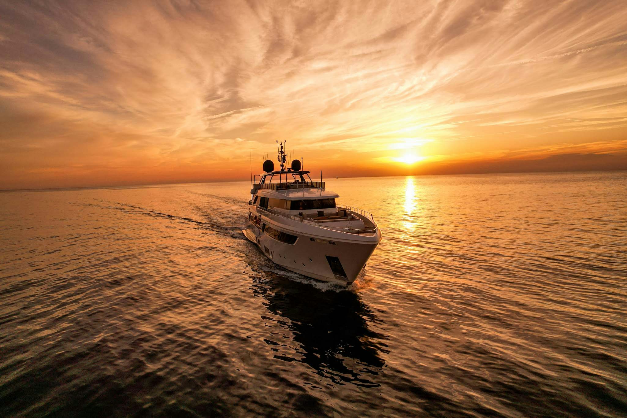 a boat in the water aboard PALOMA Yacht for Charter