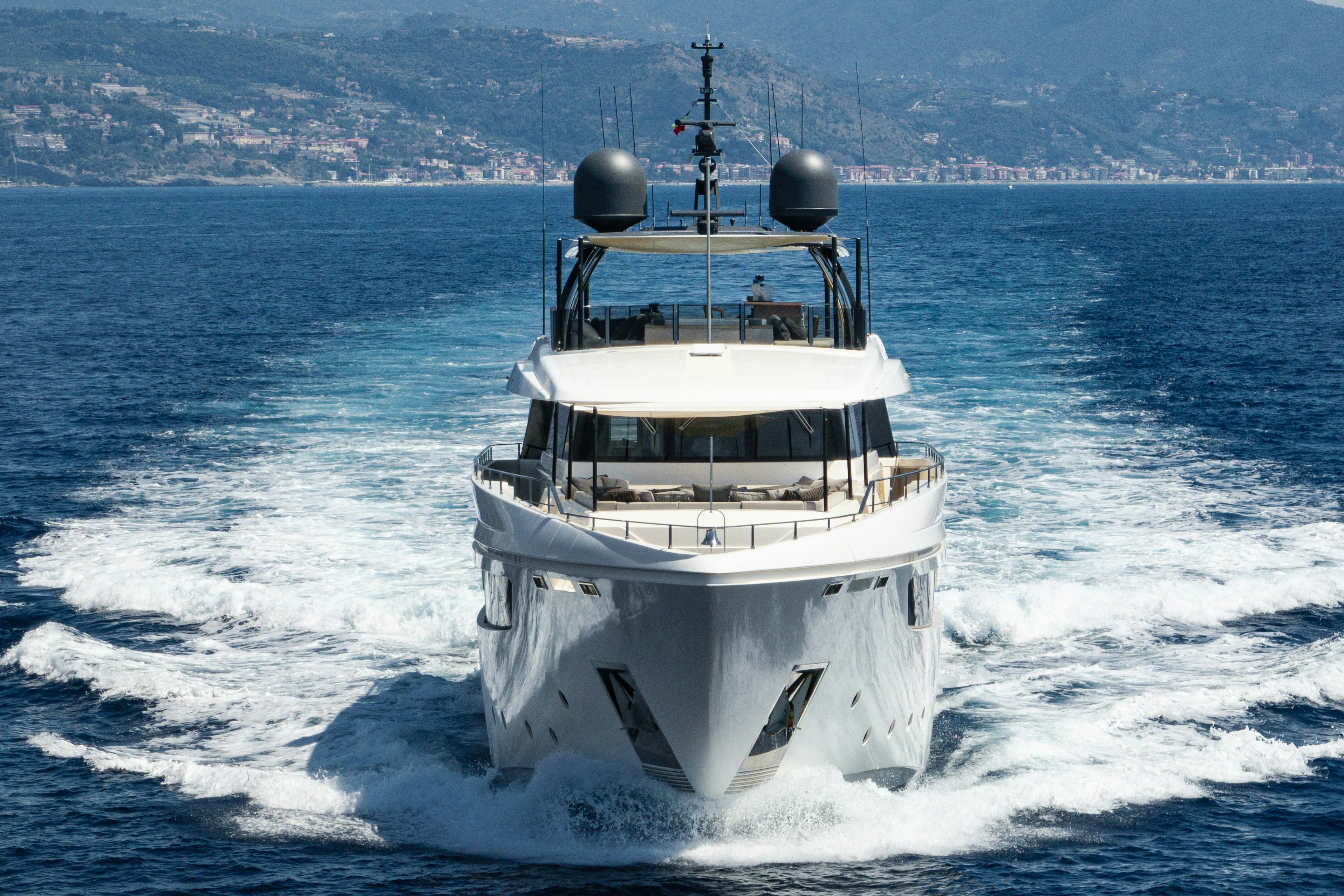 a boat on the water aboard PALOMA Yacht for Charter