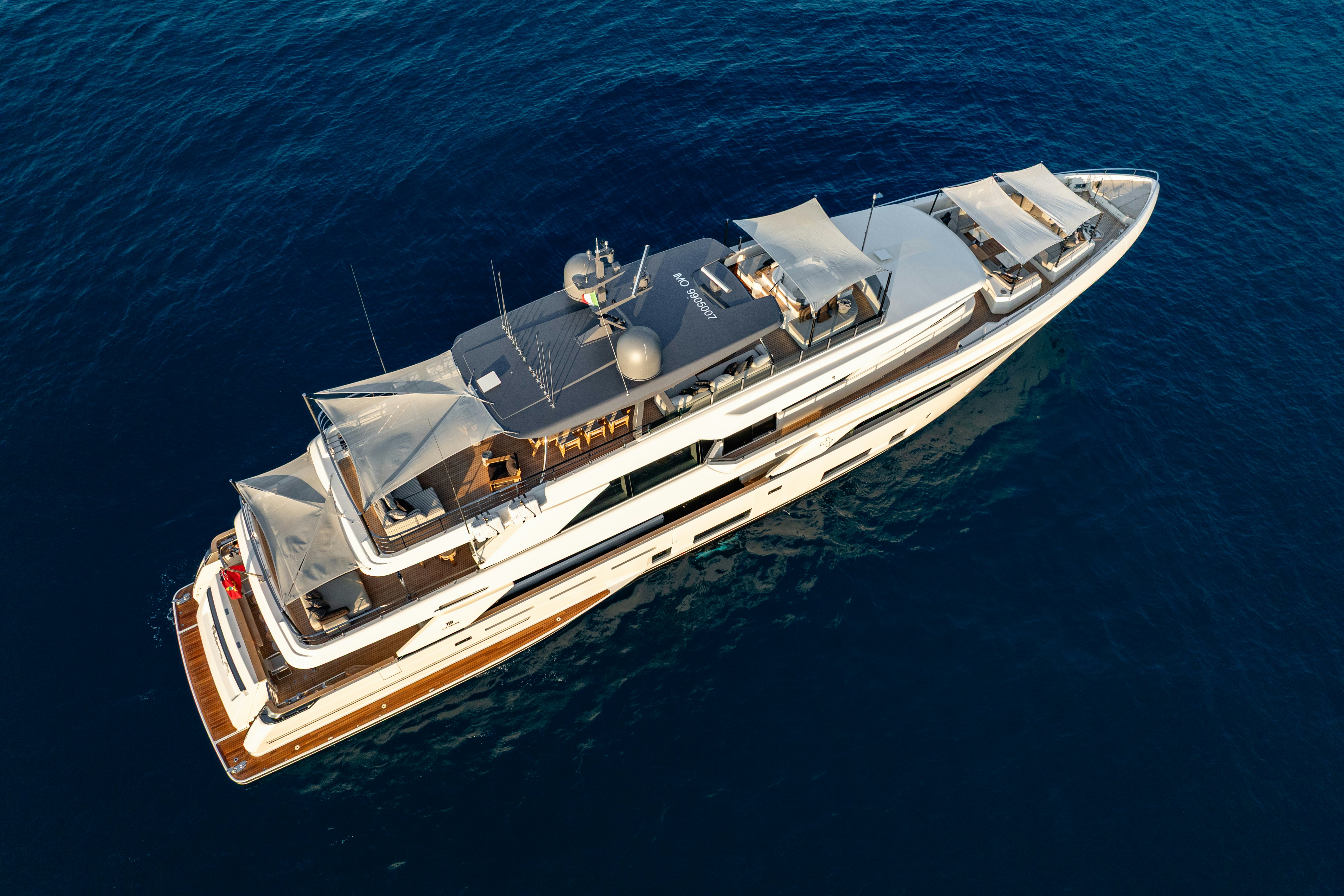 a ship in the water aboard PALOMA Yacht for Charter