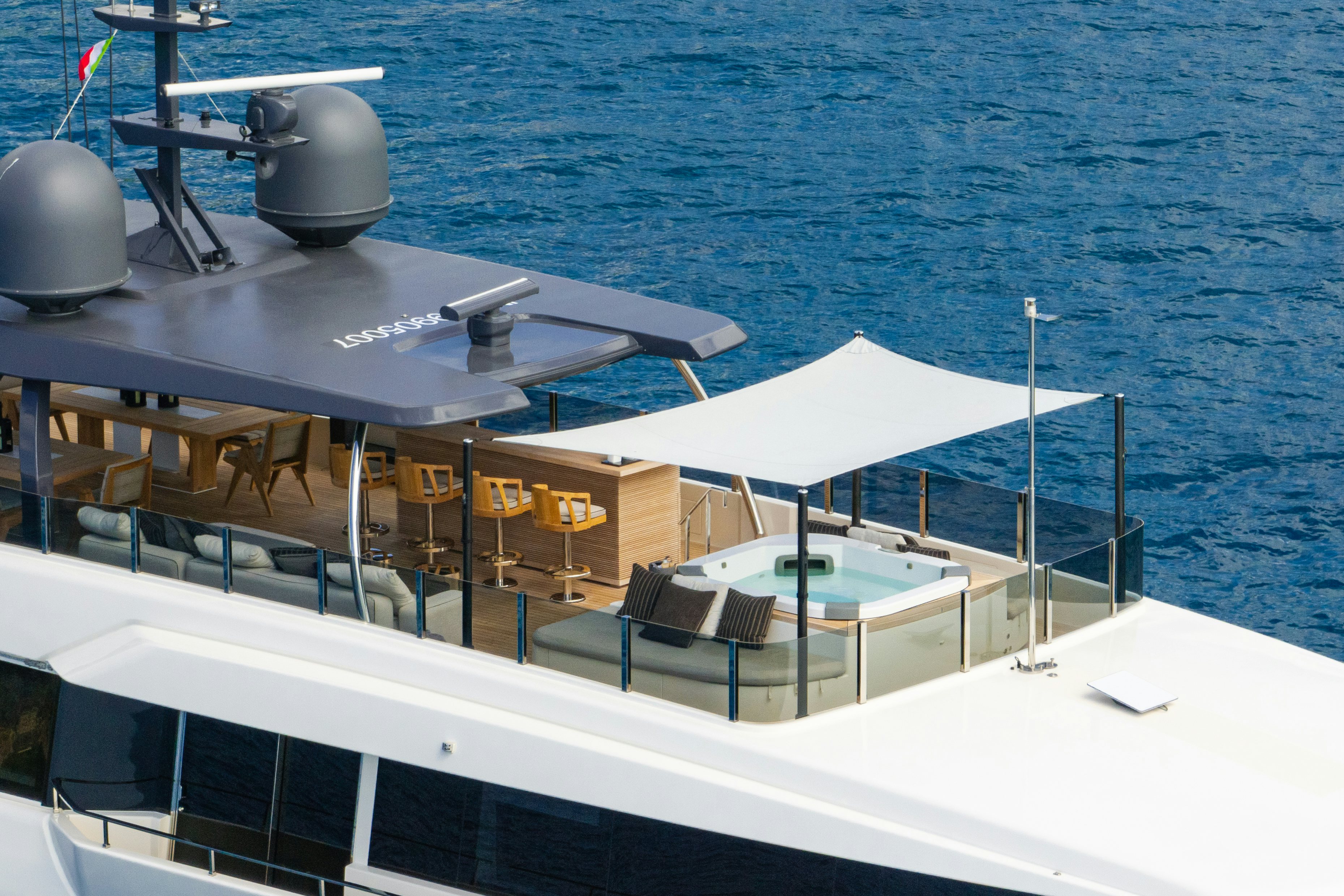 a boat on the water aboard PALOMA Yacht for Charter