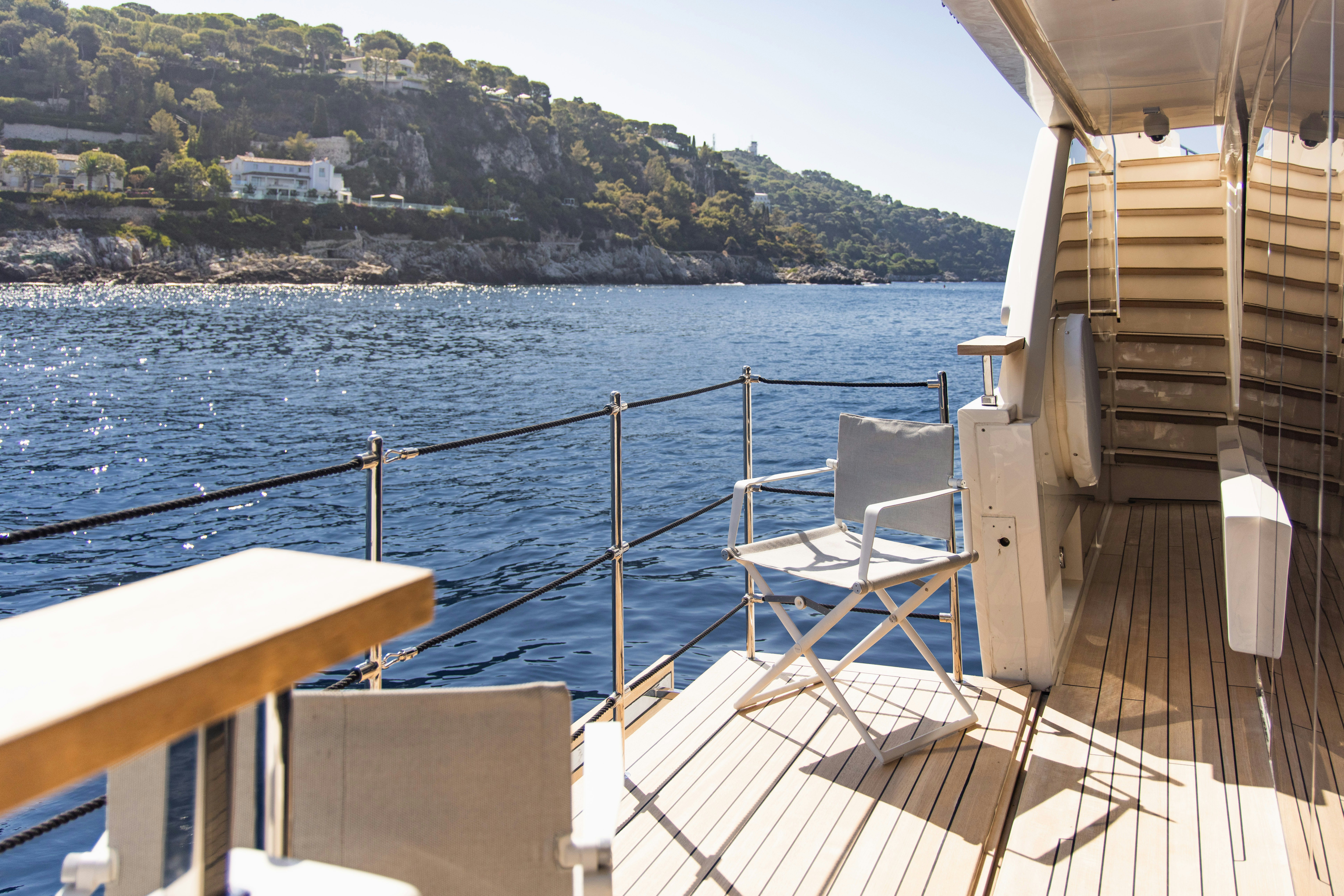 a boat on the water aboard PALOMA Yacht for Charter