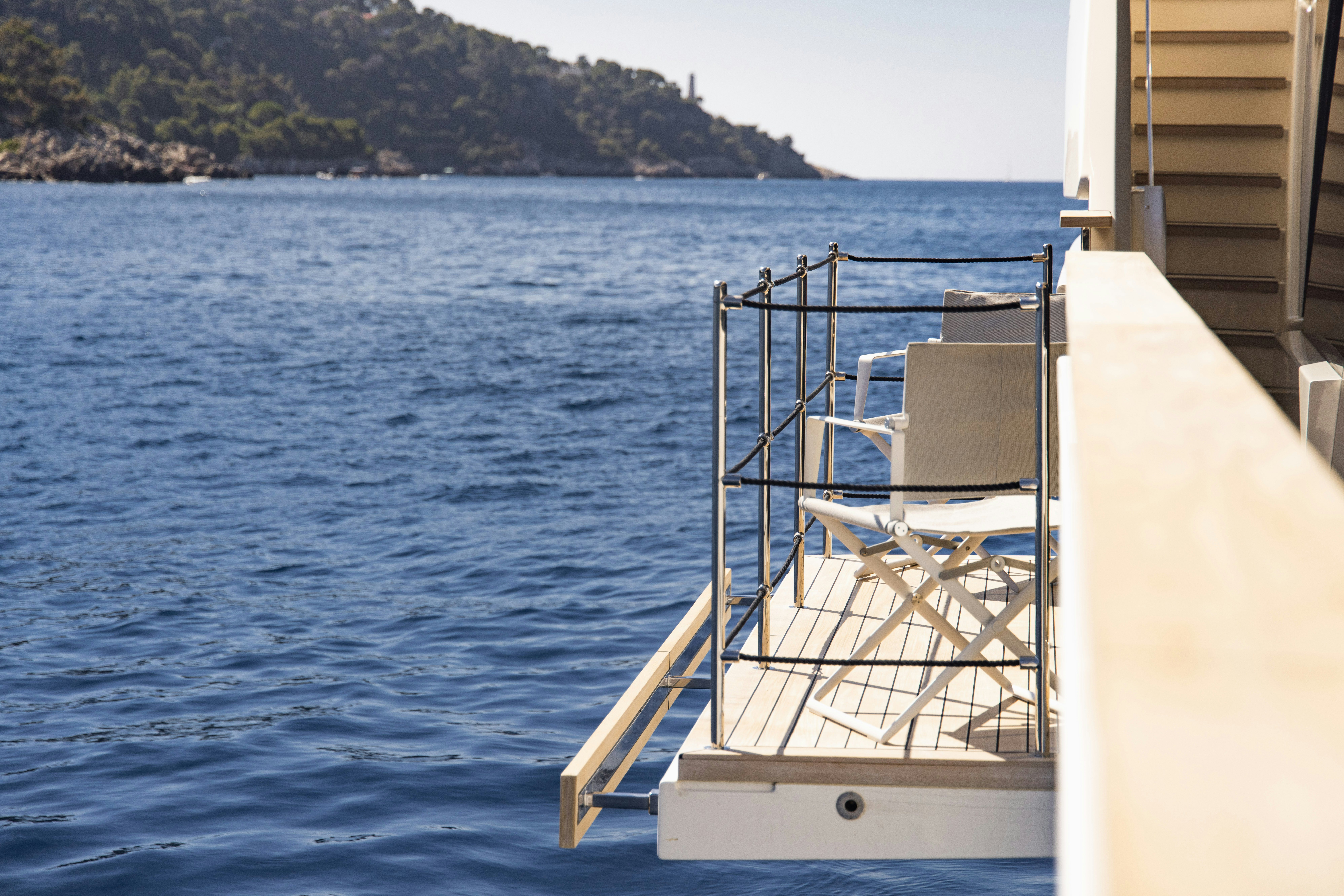 a boat on the water aboard PALOMA Yacht for Charter