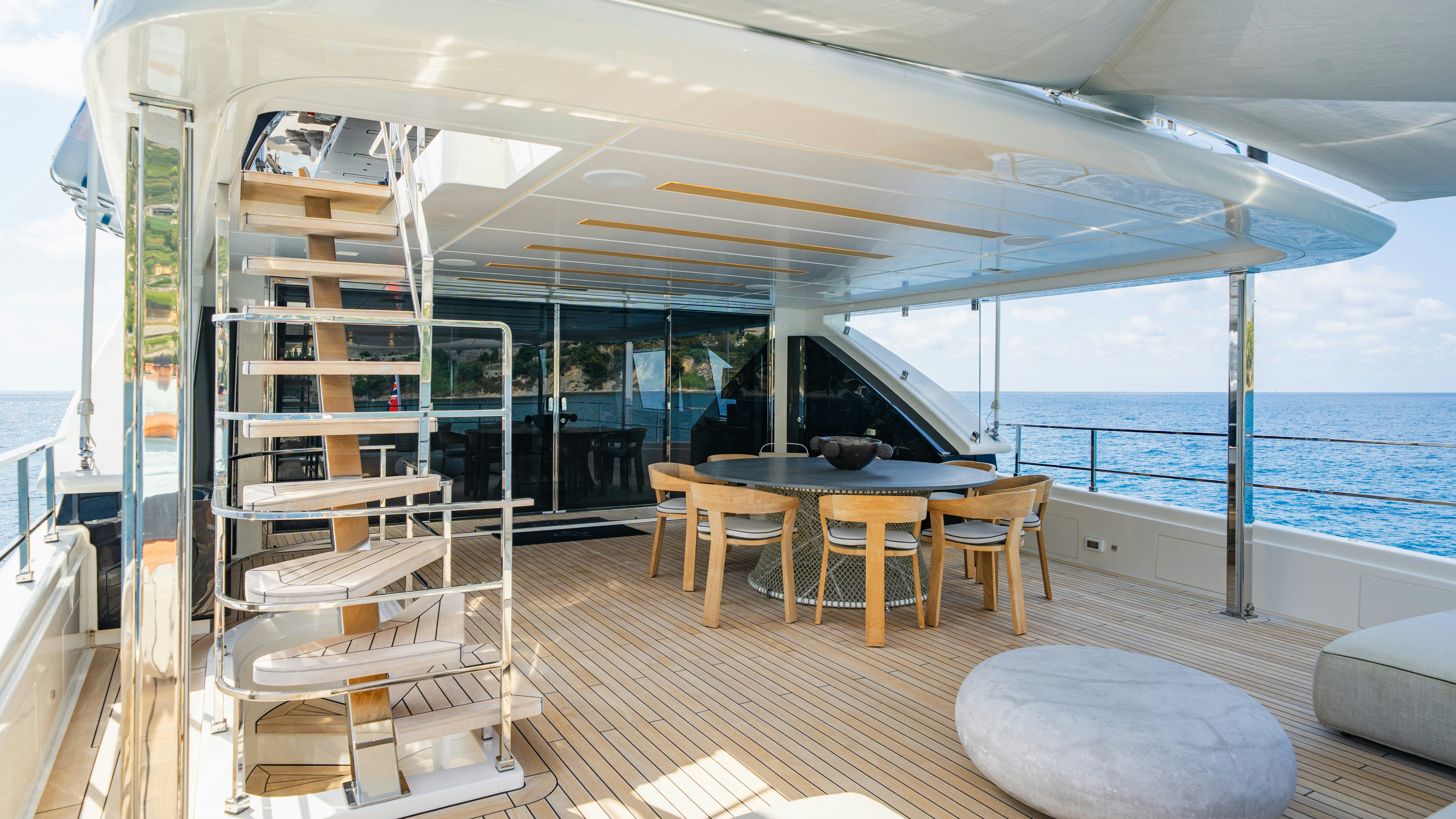 a boat on the water aboard PALOMA Yacht for Charter