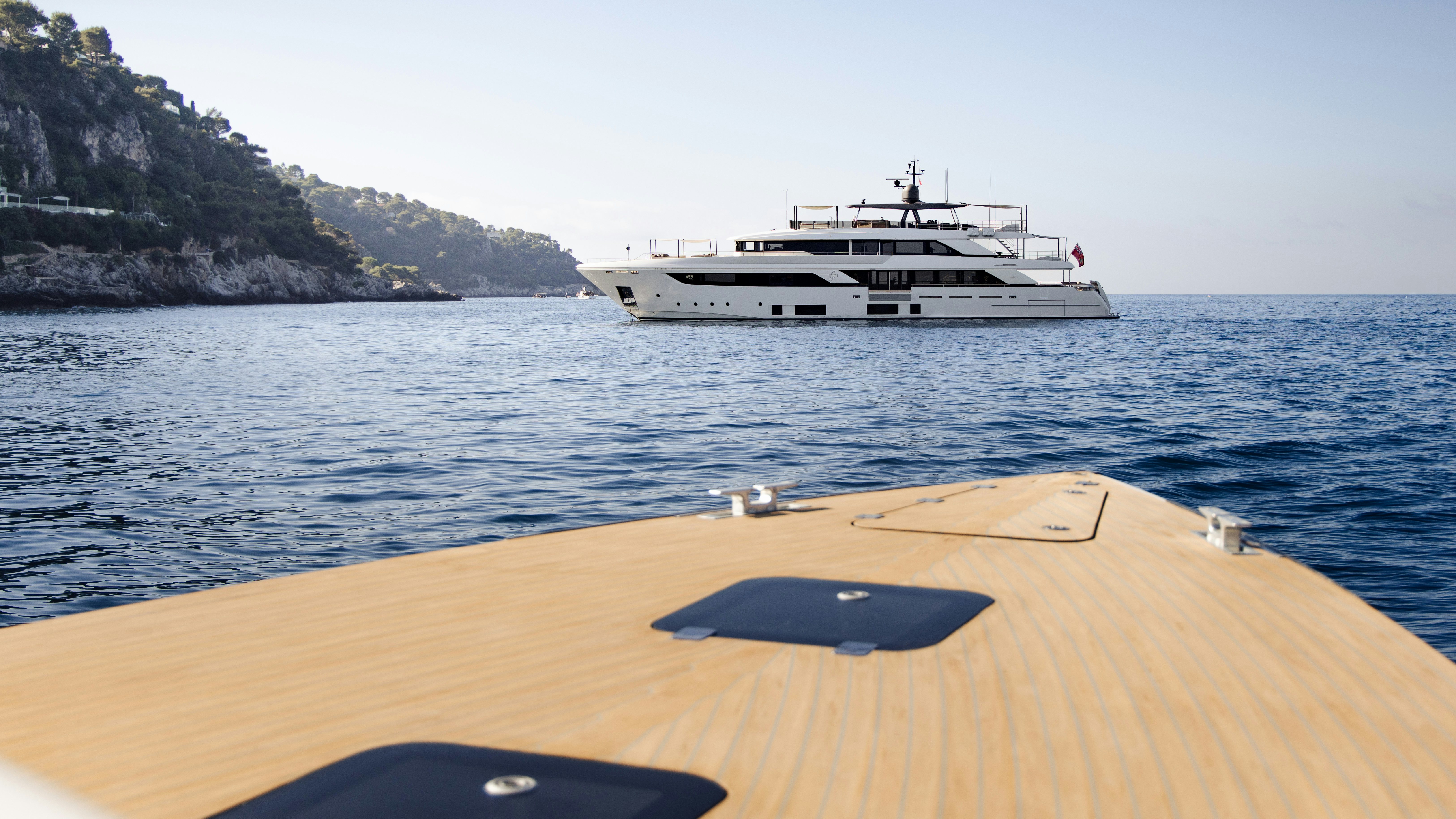 a boat on the water aboard PALOMA Yacht for Charter