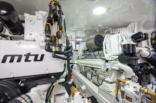 a machine with a large piece of equipment on it aboard CABALLO GRANDE Yacht for Sale