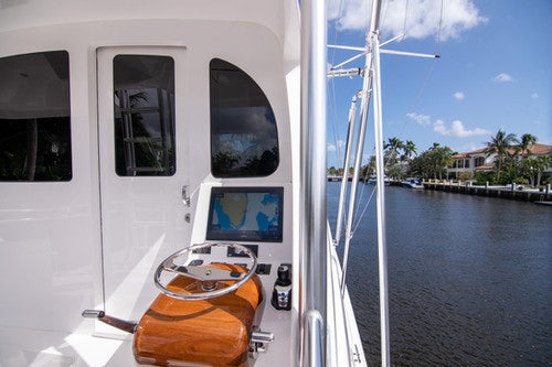 a boat with a person inside aboard CABALLO GRANDE Yacht for Sale