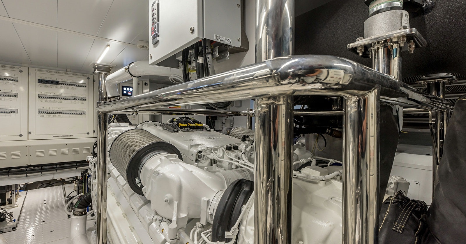 a machine in a factory aboard JICJ Yacht for Sale