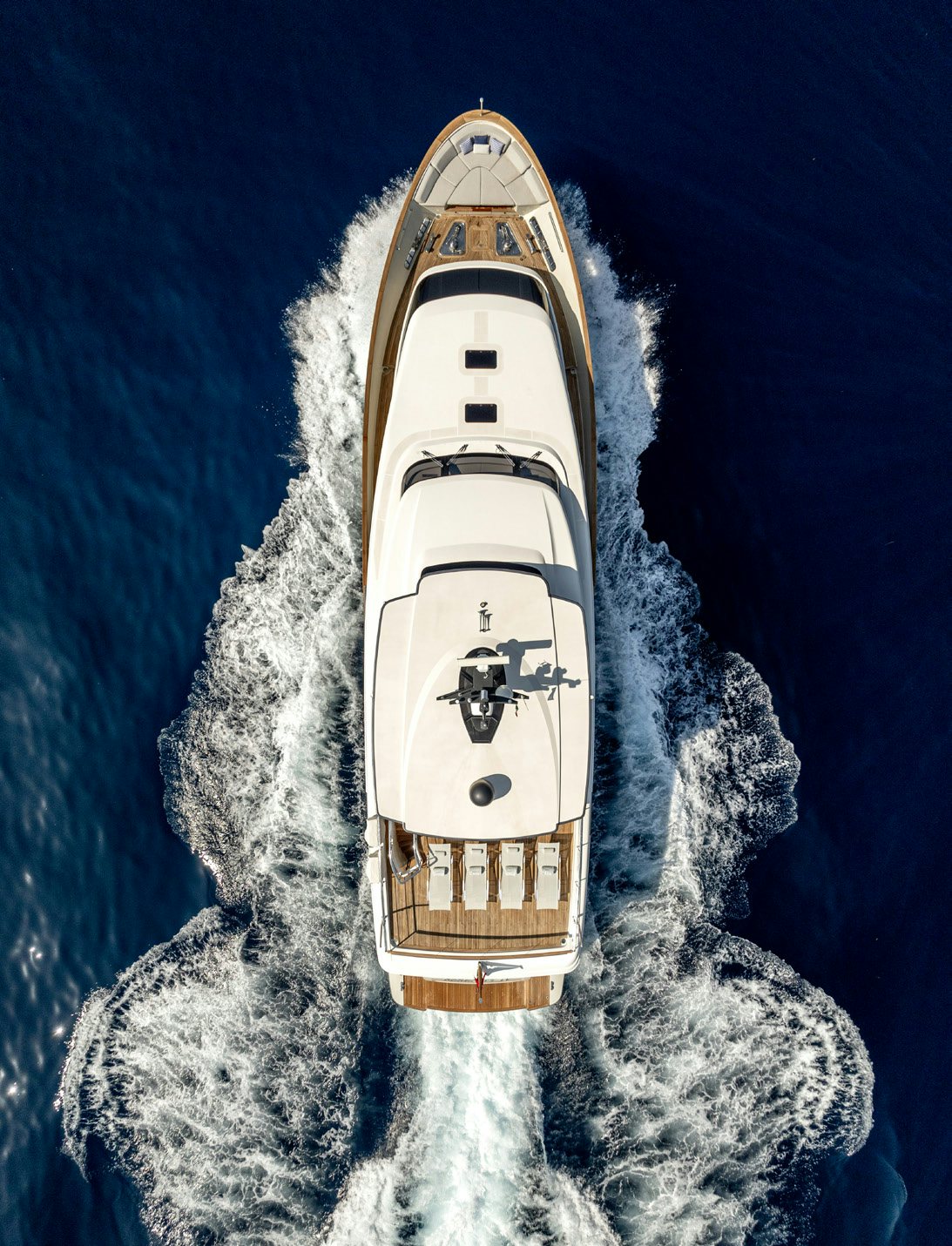 a rocket blasting off aboard SERENITY IV Yacht for Sale