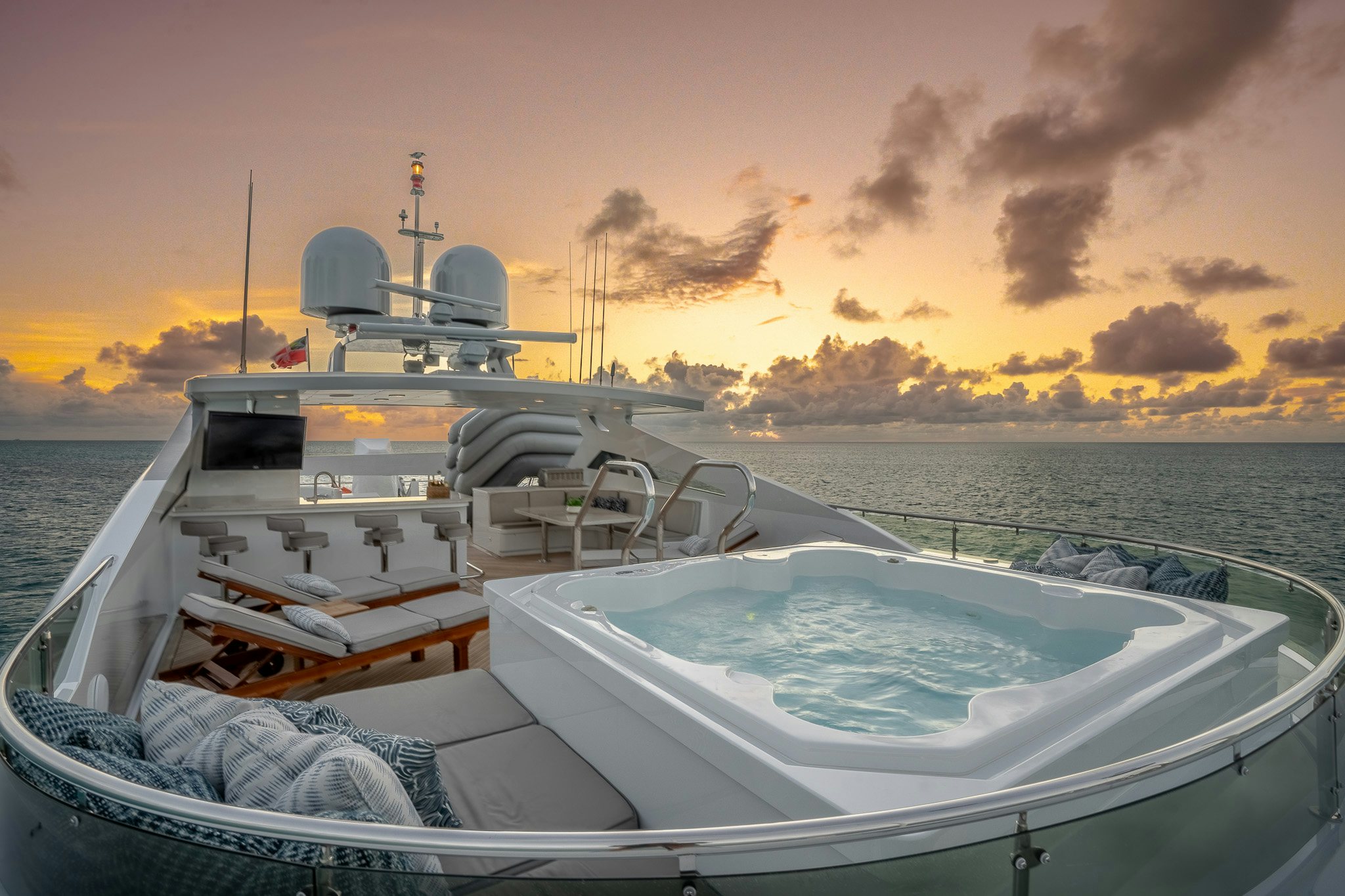 a boat on the water aboard ZOOM ZOOM ZOOM Yacht for Charter