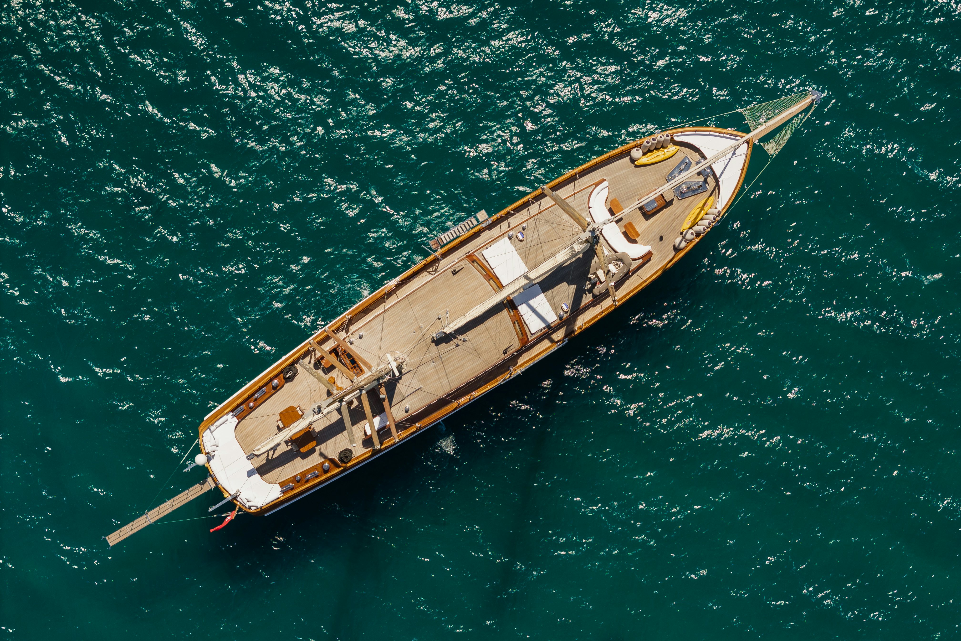 a boat in the water aboard CAKIRYILDIZ Yacht for Sale