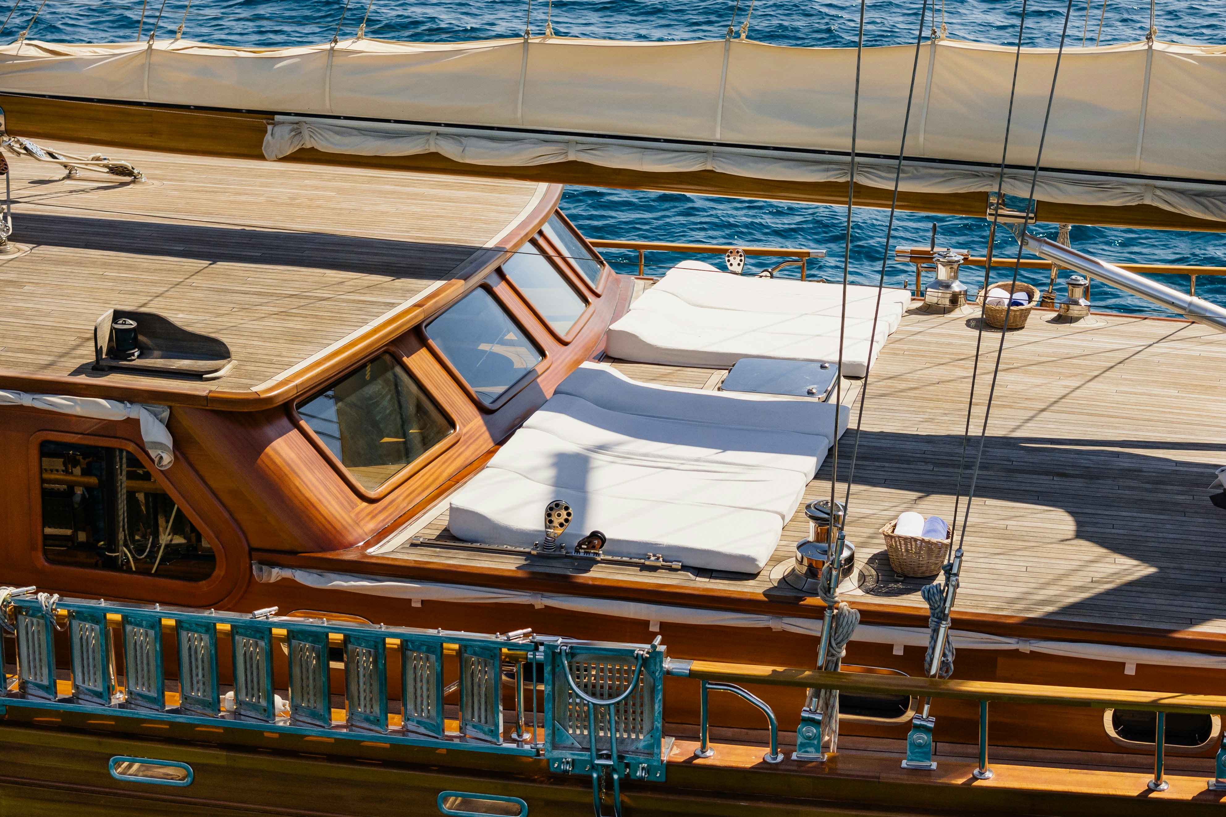 a boat docked at a pier aboard CAKIRYILDIZ Yacht for Sale