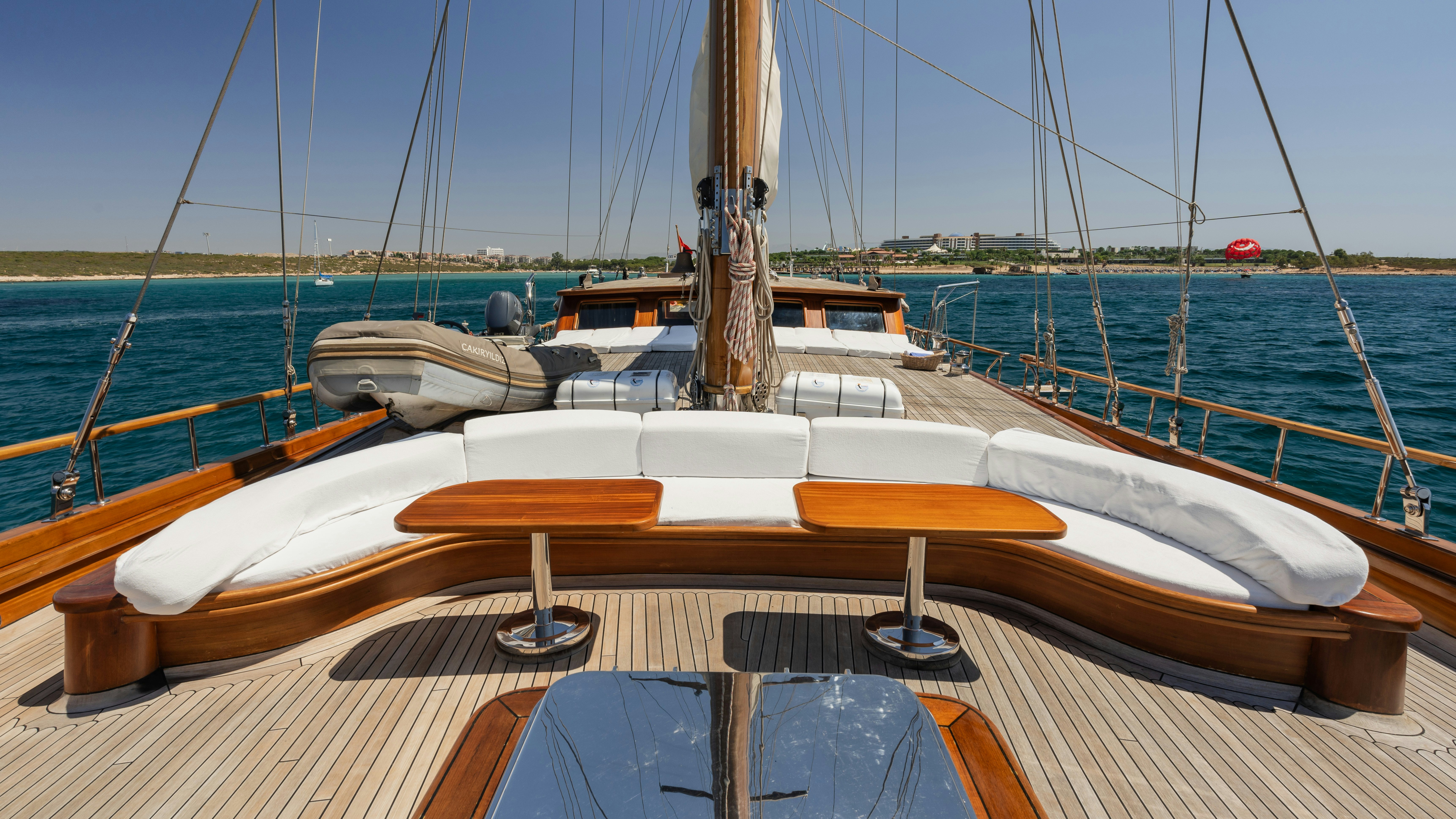 a boat on the water aboard CAKIRYILDIZ Yacht for Sale
