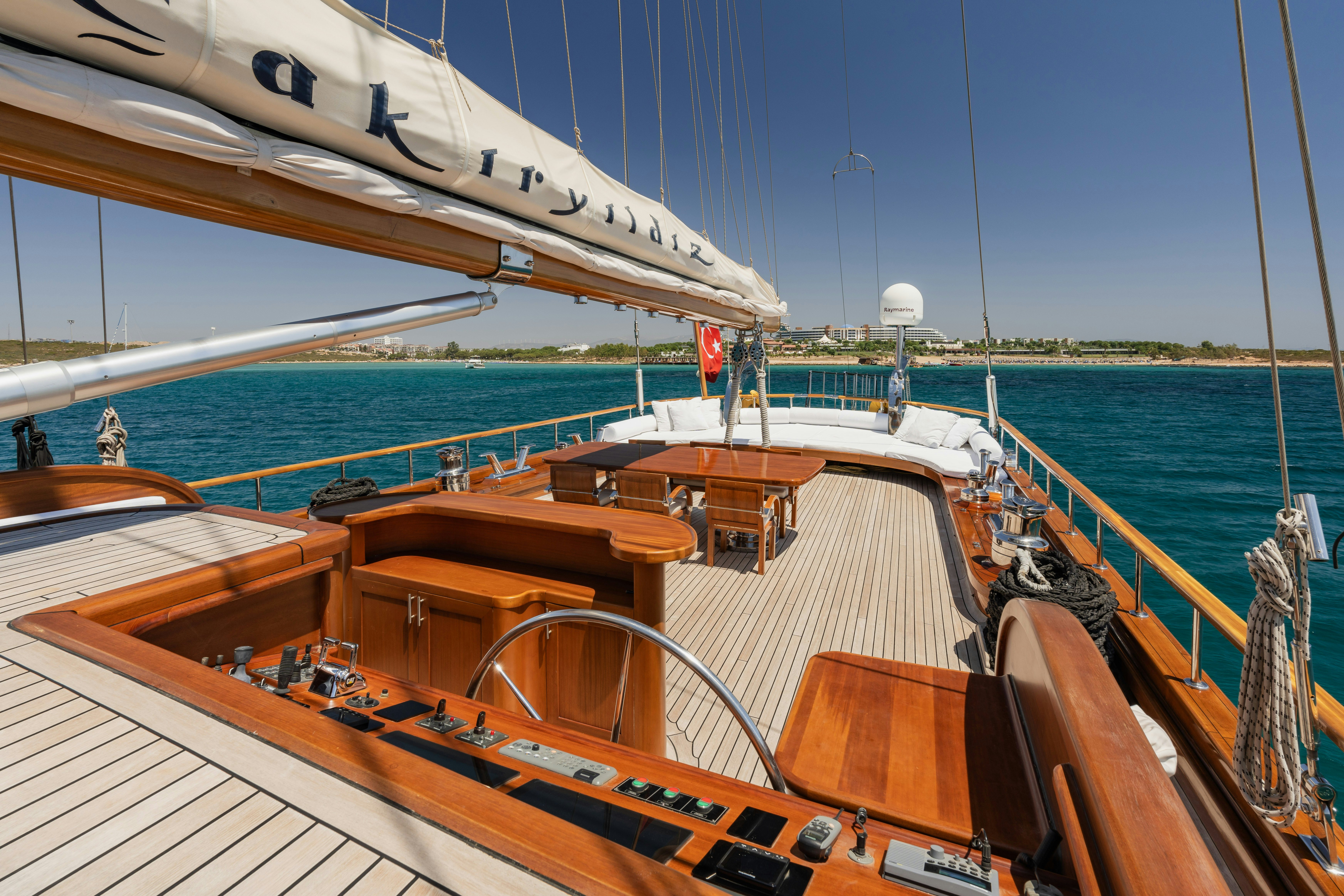 a boat on the water aboard CAKIRYILDIZ Yacht for Sale