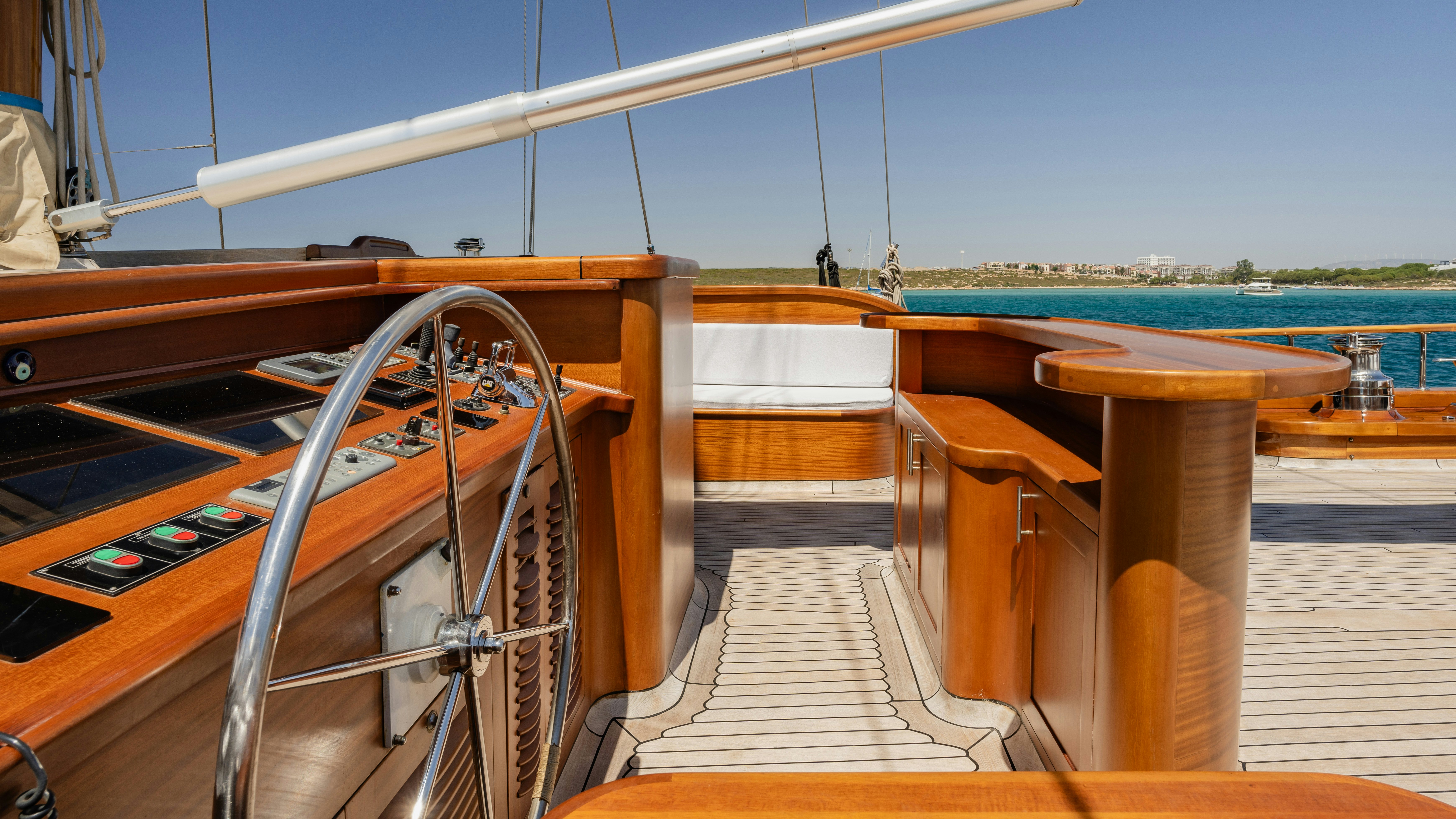 a boat on the water aboard CAKIRYILDIZ Yacht for Sale