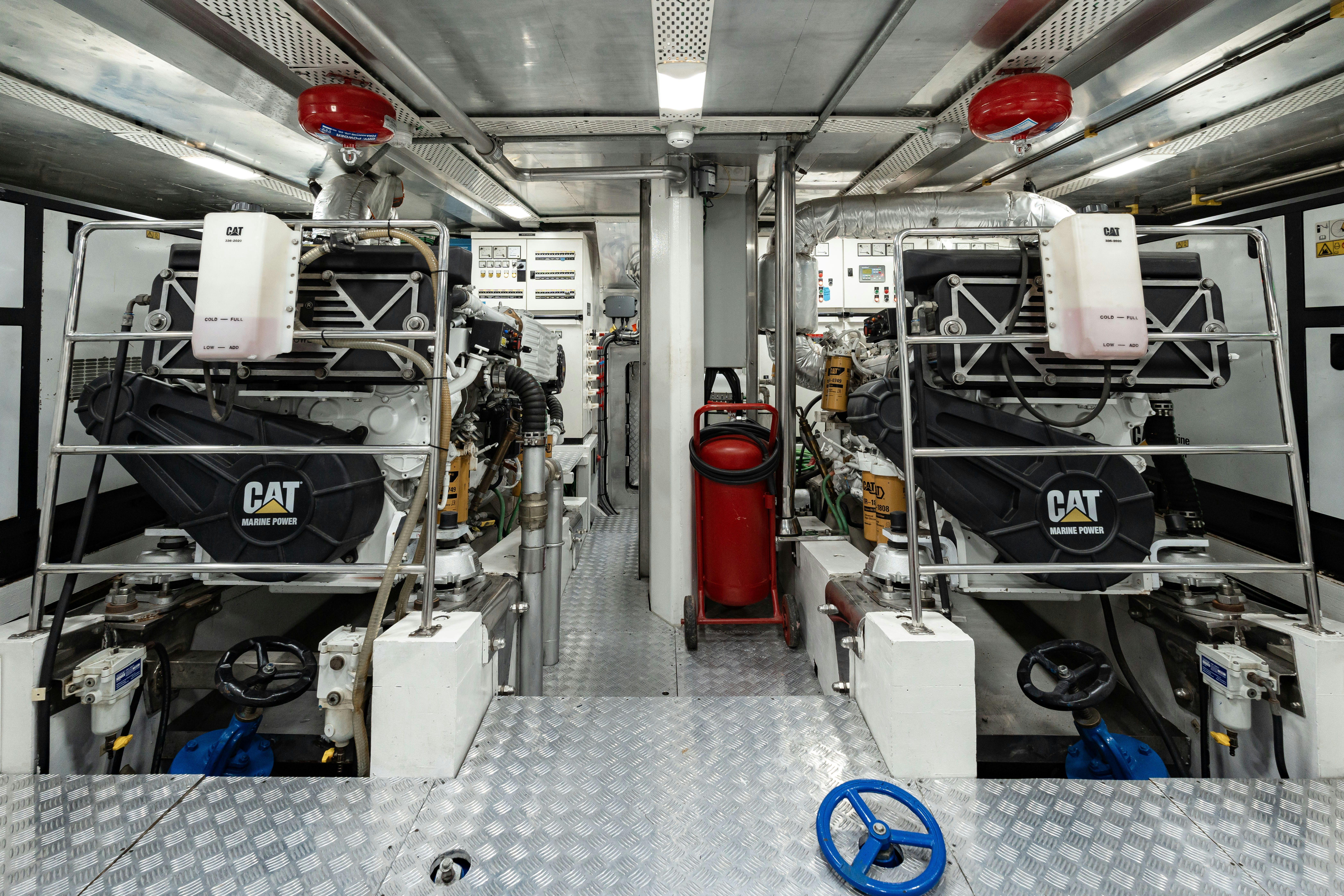 a large machine with many wires aboard CAKIRYILDIZ Yacht for Sale
