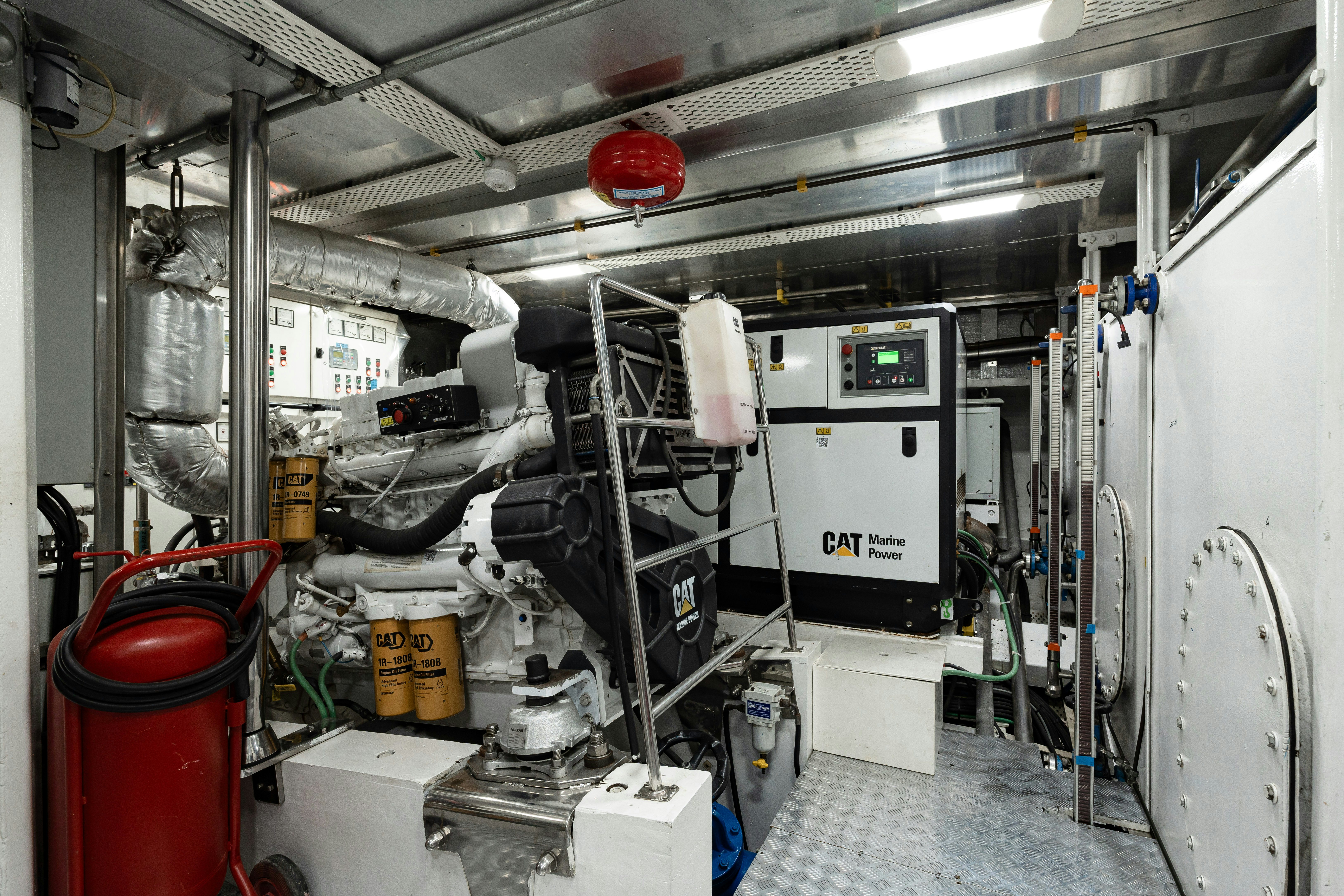 a room with machinery aboard CAKIRYILDIZ Yacht for Sale