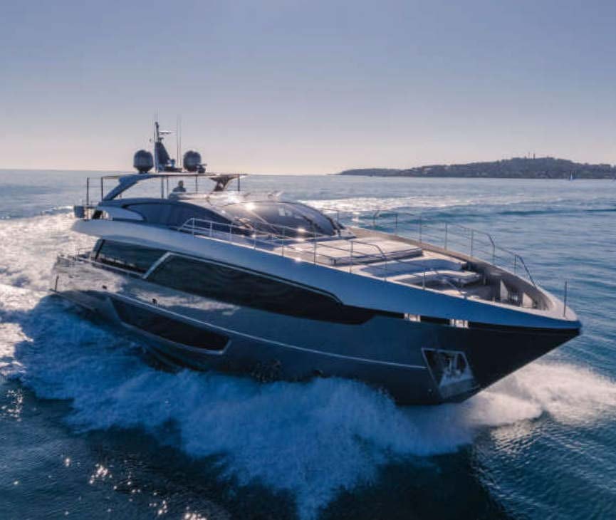 a boat on the water aboard MAXIMUS Yacht for Sale