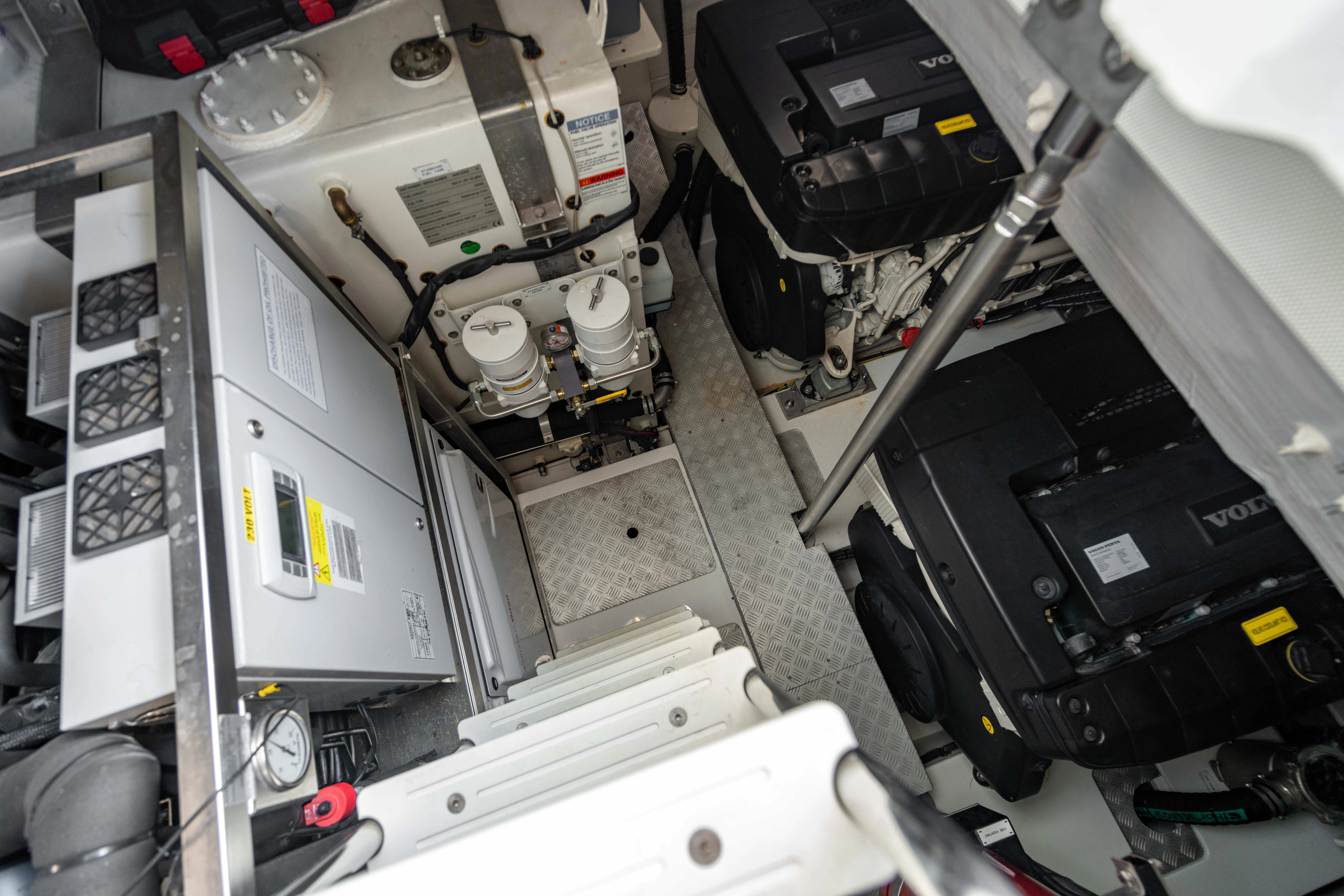 the inside of a car aboard ESCAPIST Yacht for Sale
