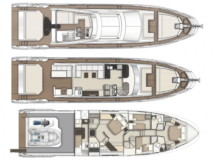 diagram, engineering drawing aboard ESCAPIST Yacht for Sale