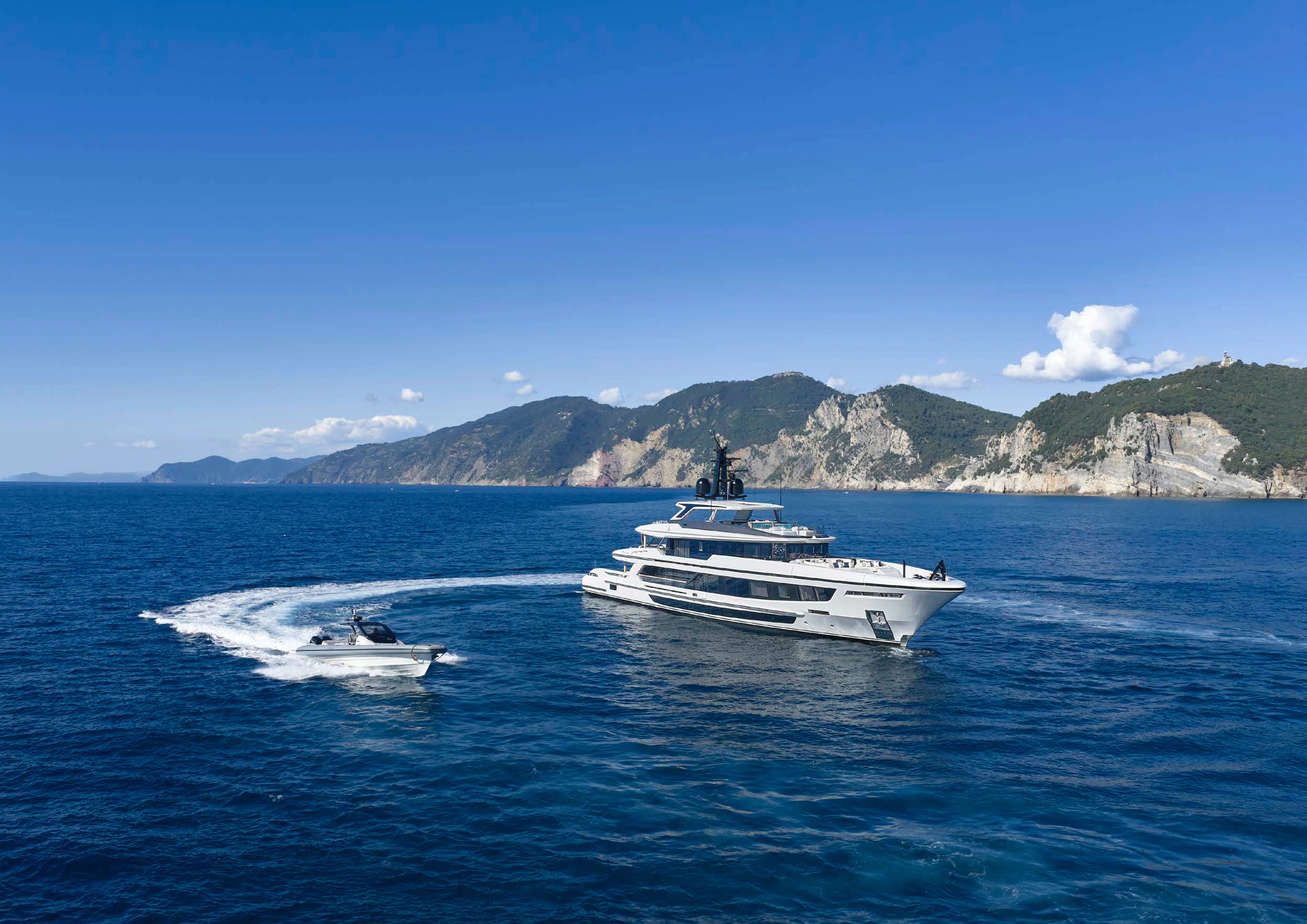 a boat on the water aboard AWANDRA Yacht for Charter