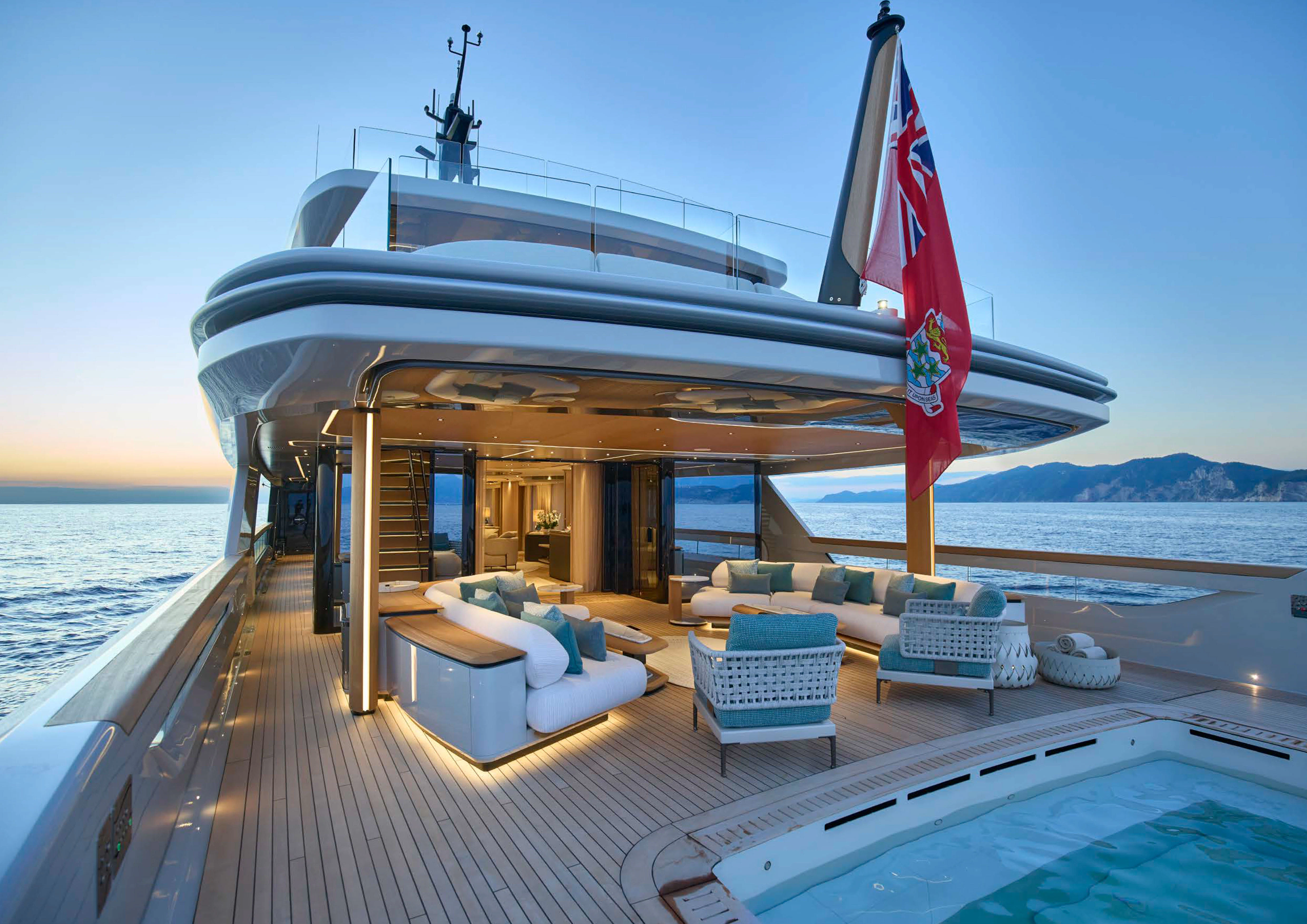 a boat on the water aboard AWANDRA Yacht for Charter