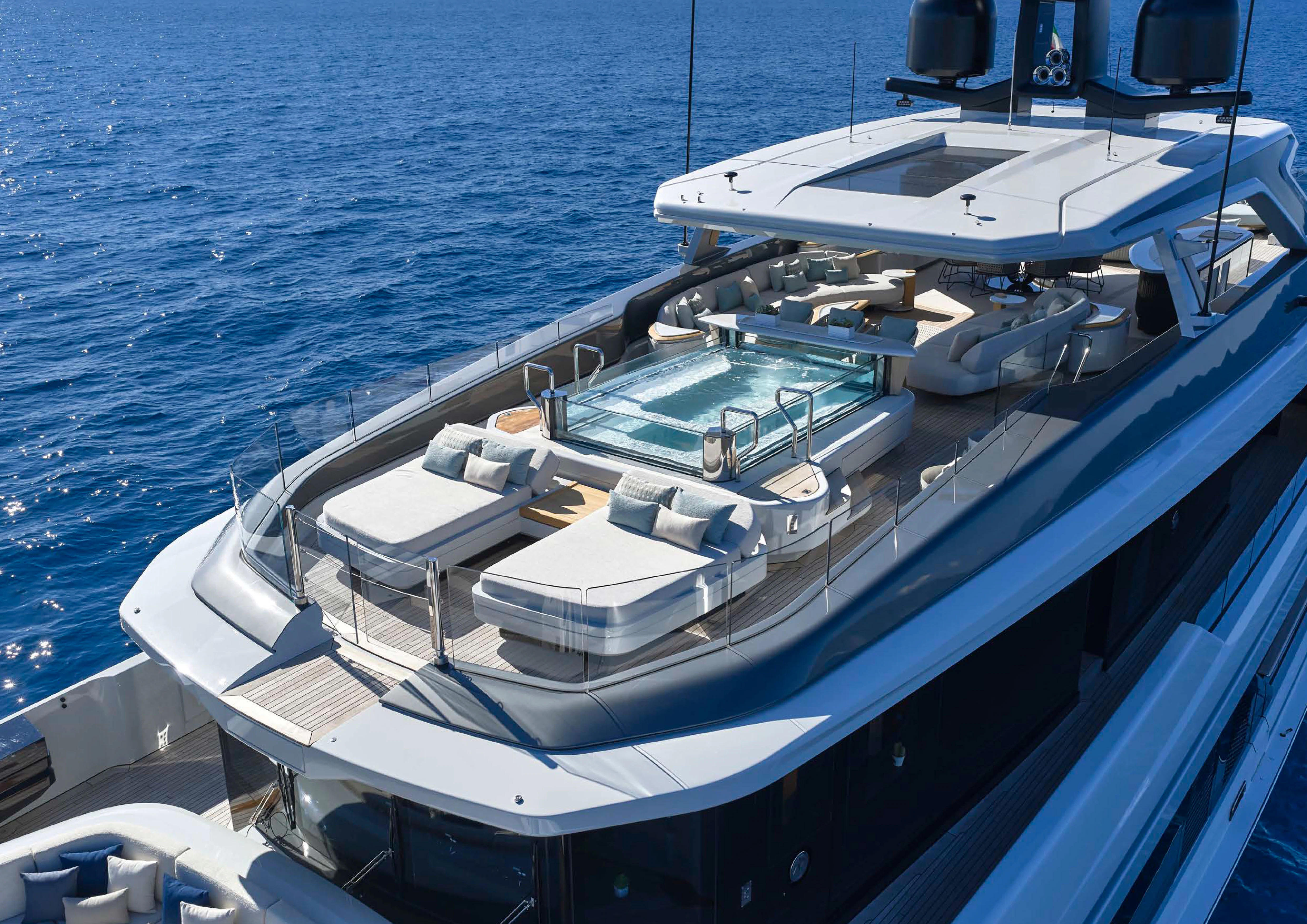 a boat on the water aboard AWANDRA Yacht for Charter
