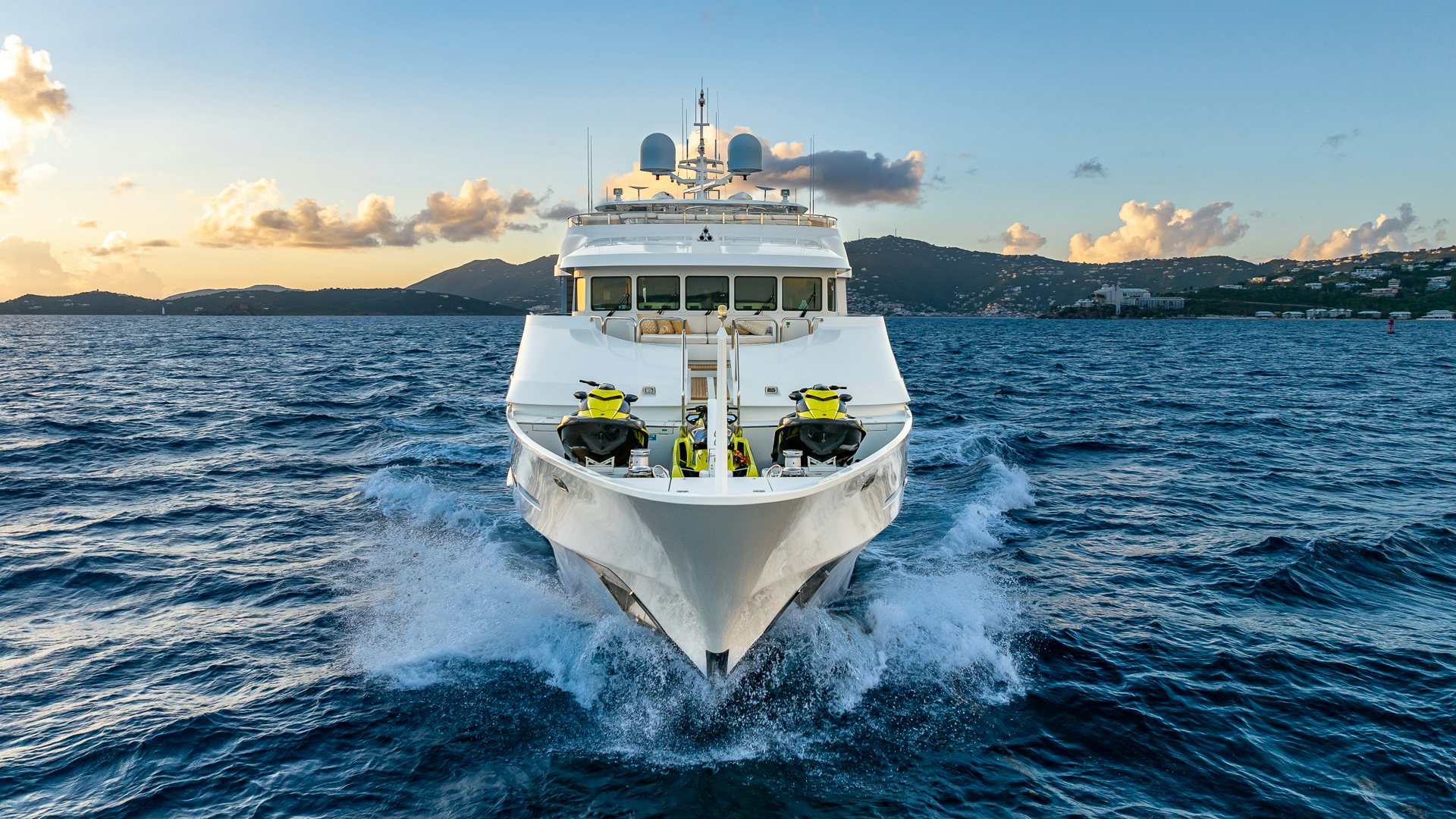 a boat in the water aboard MILESTONE Yacht for Charter