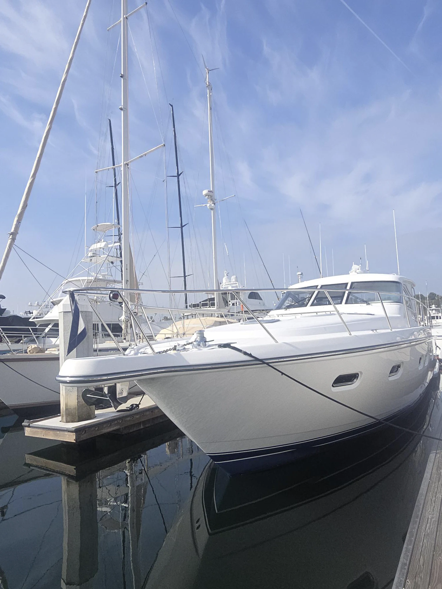 a large white boat aboard GOOD ENERGY TOO Yacht for Sale