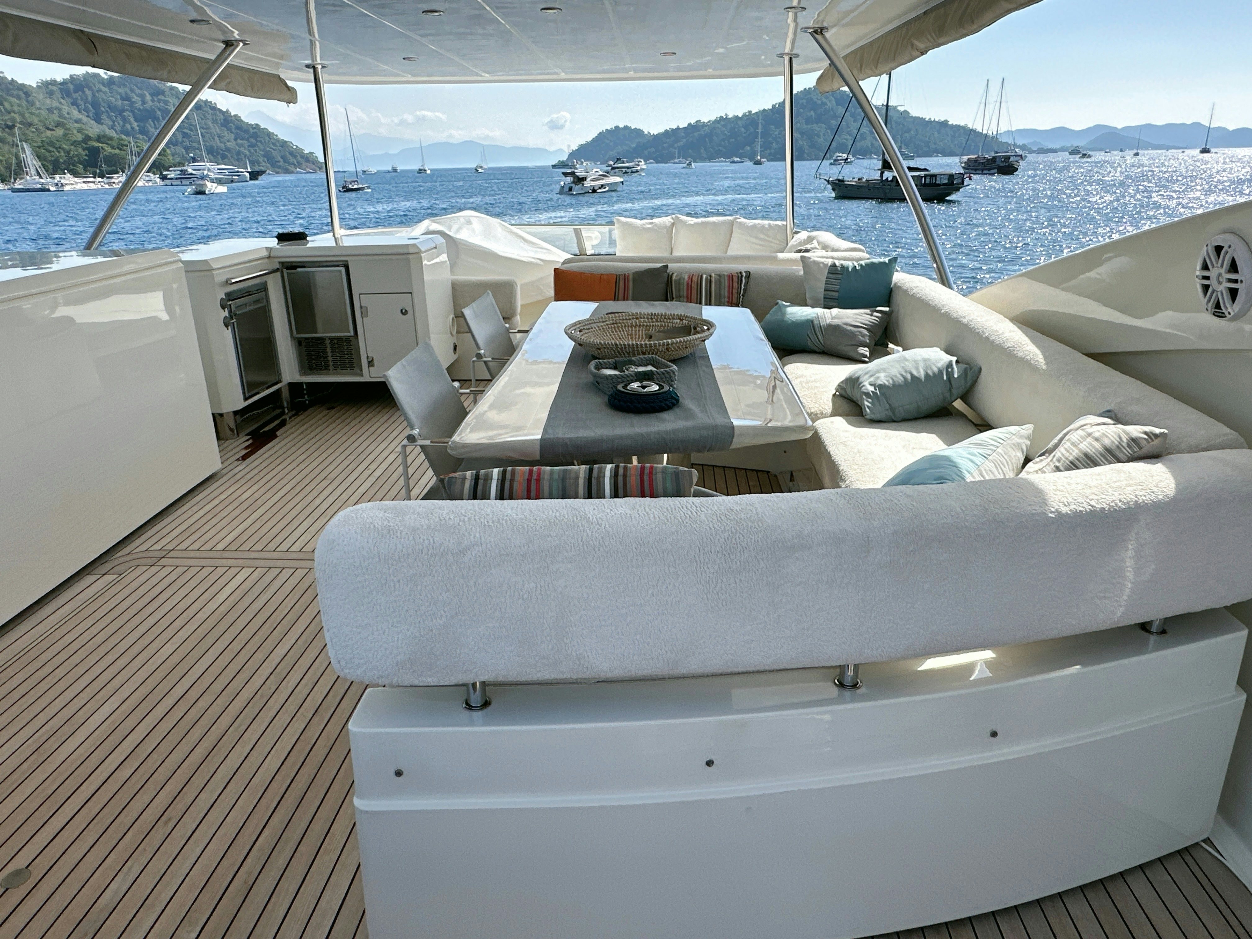 a boat on the water aboard SWORDFISH 68 Yacht for Sale