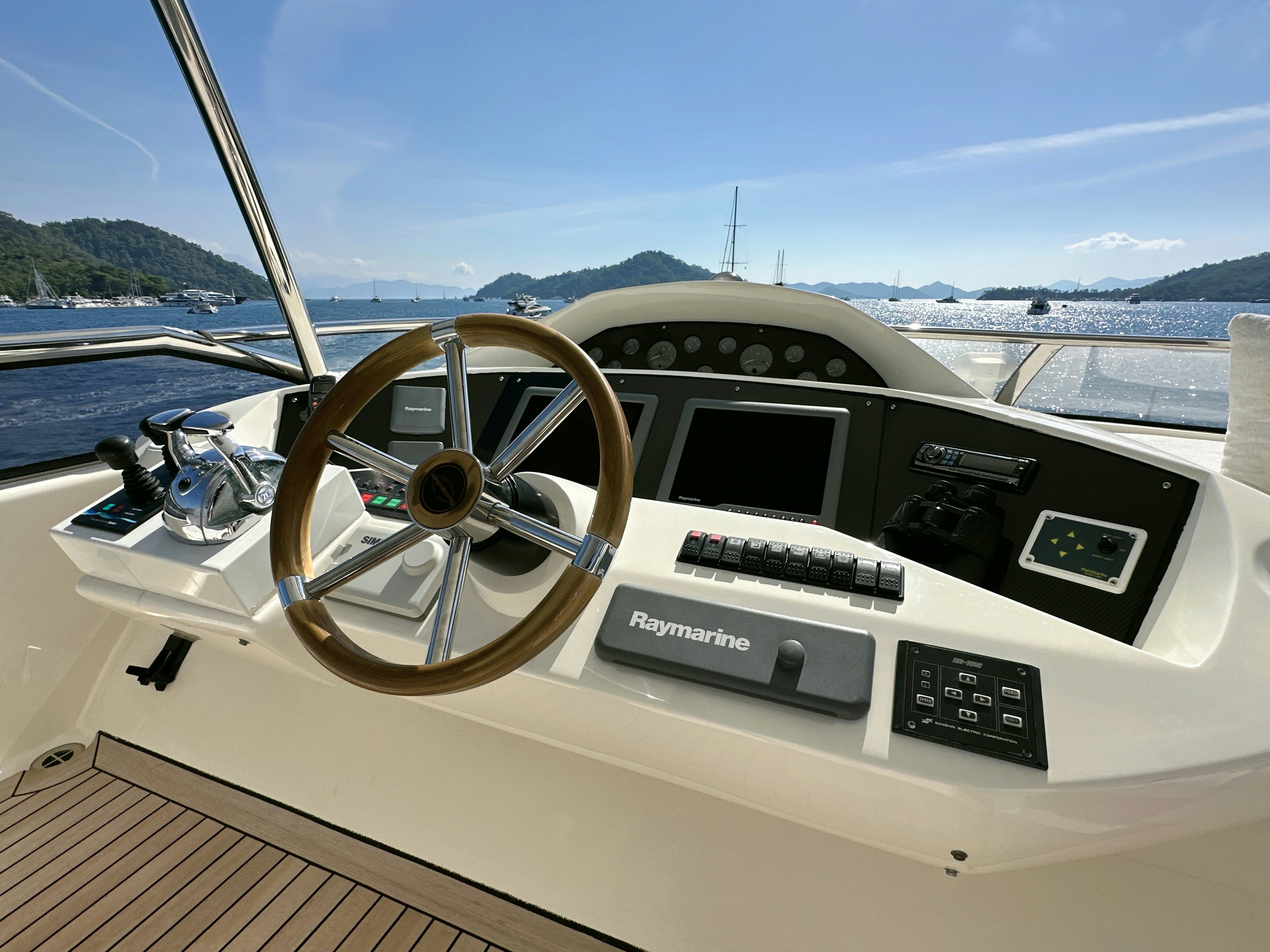 the inside of a boat aboard SWORDFISH 68 Yacht for Sale