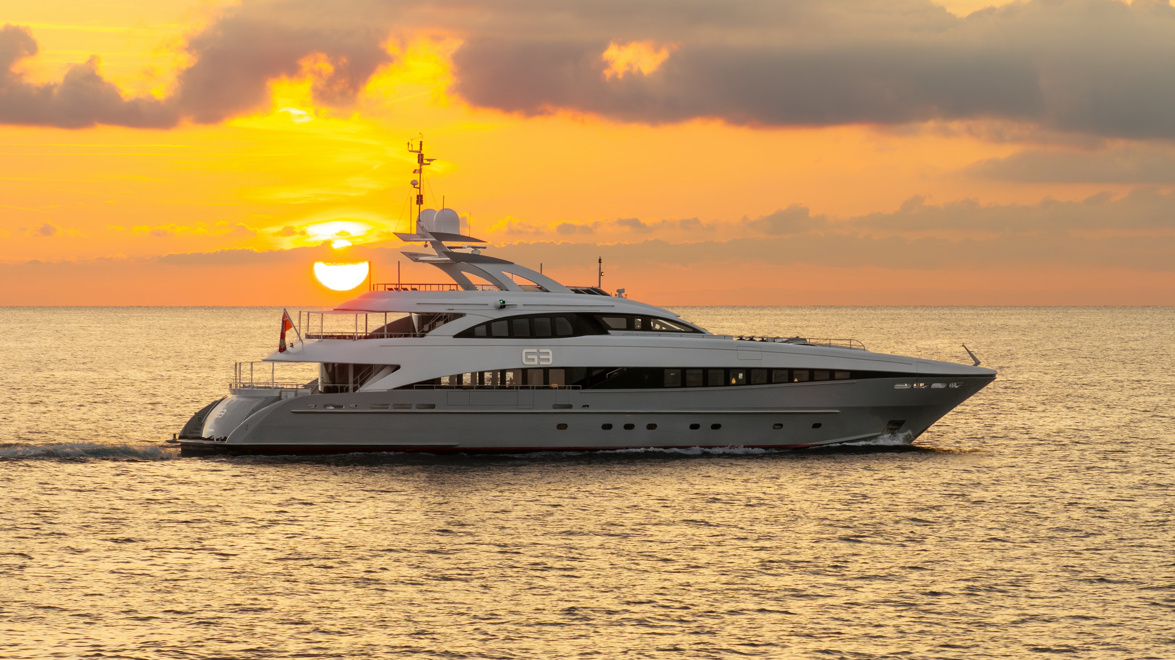 a boat in the water aboard G3 Yacht for Sale