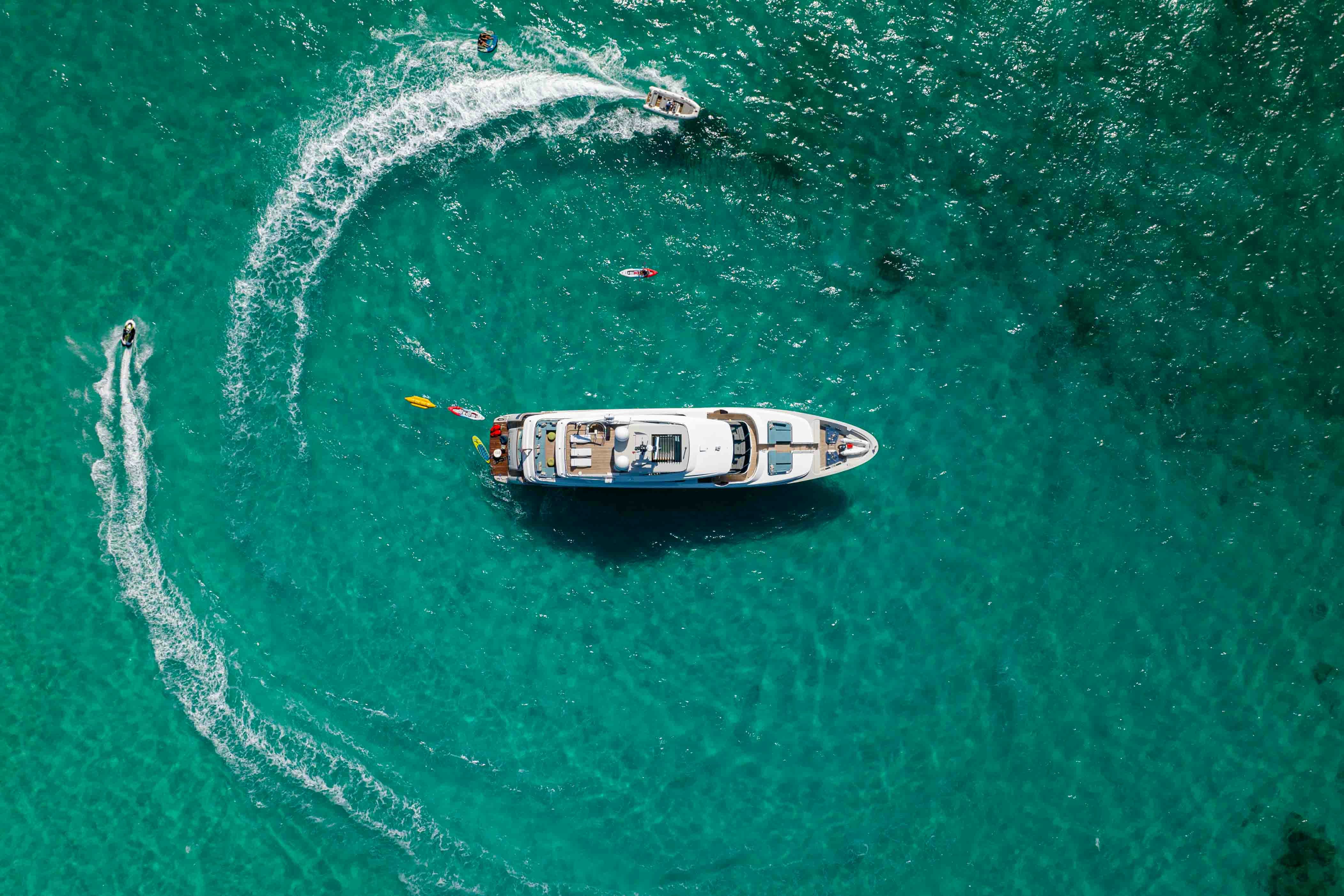 a boat in the water aboard PREMURA Yacht for Charter