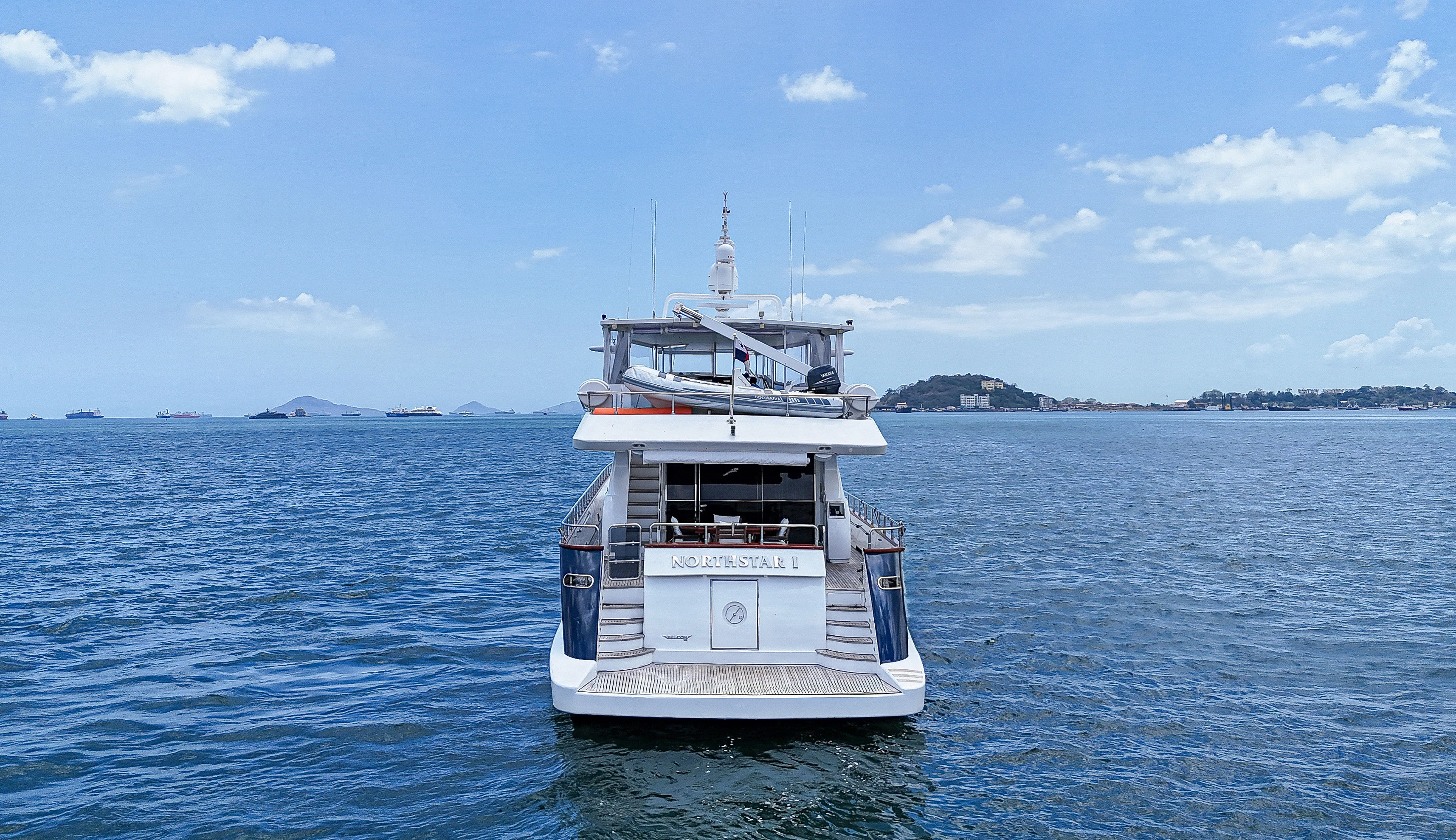 a boat in the water aboard NORTHSTAR I Yacht for Sale
