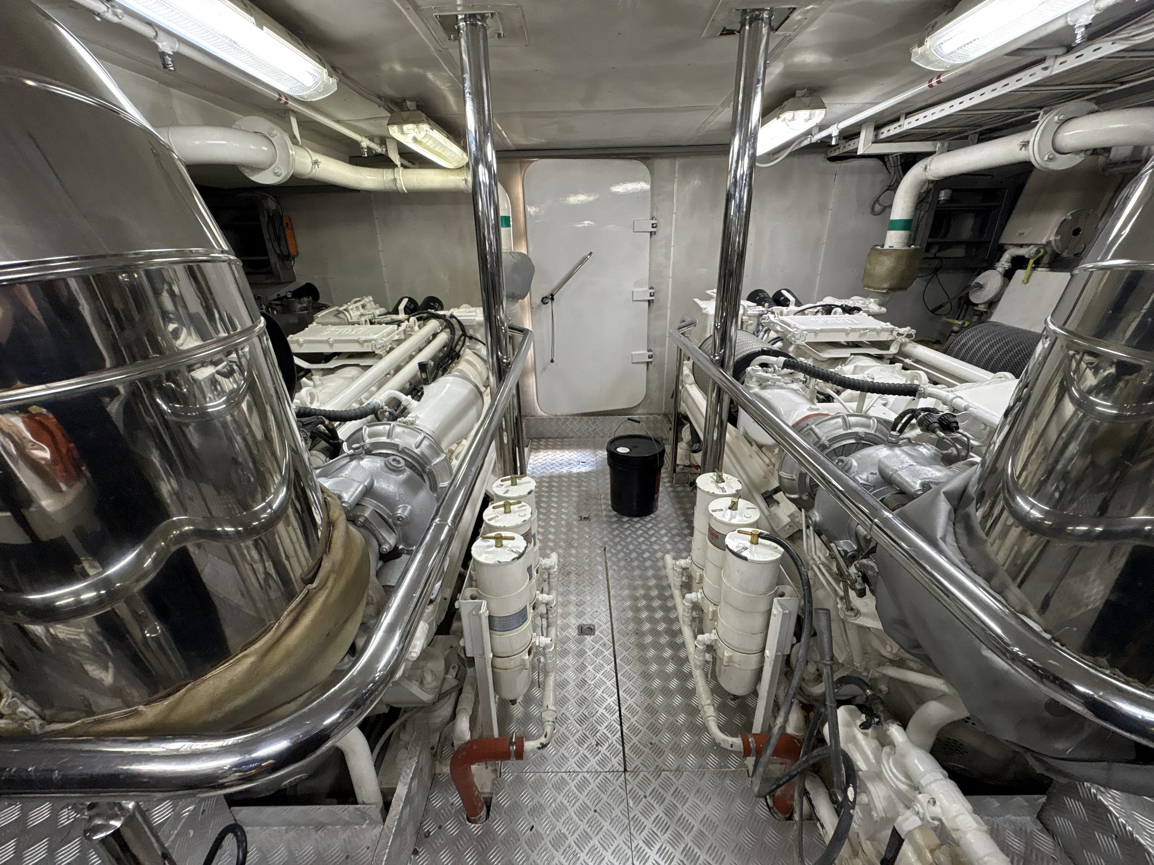 a room with machinery aboard NORTHSTAR I Yacht for Sale