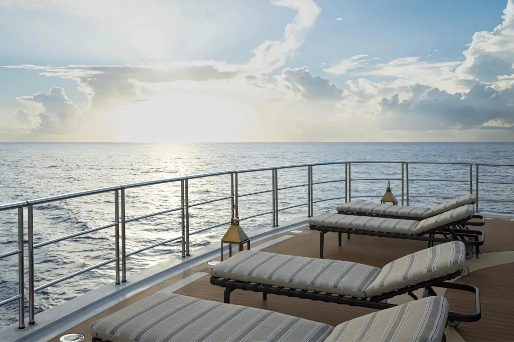 a boat on the water aboard LEGEND Yacht for Charter