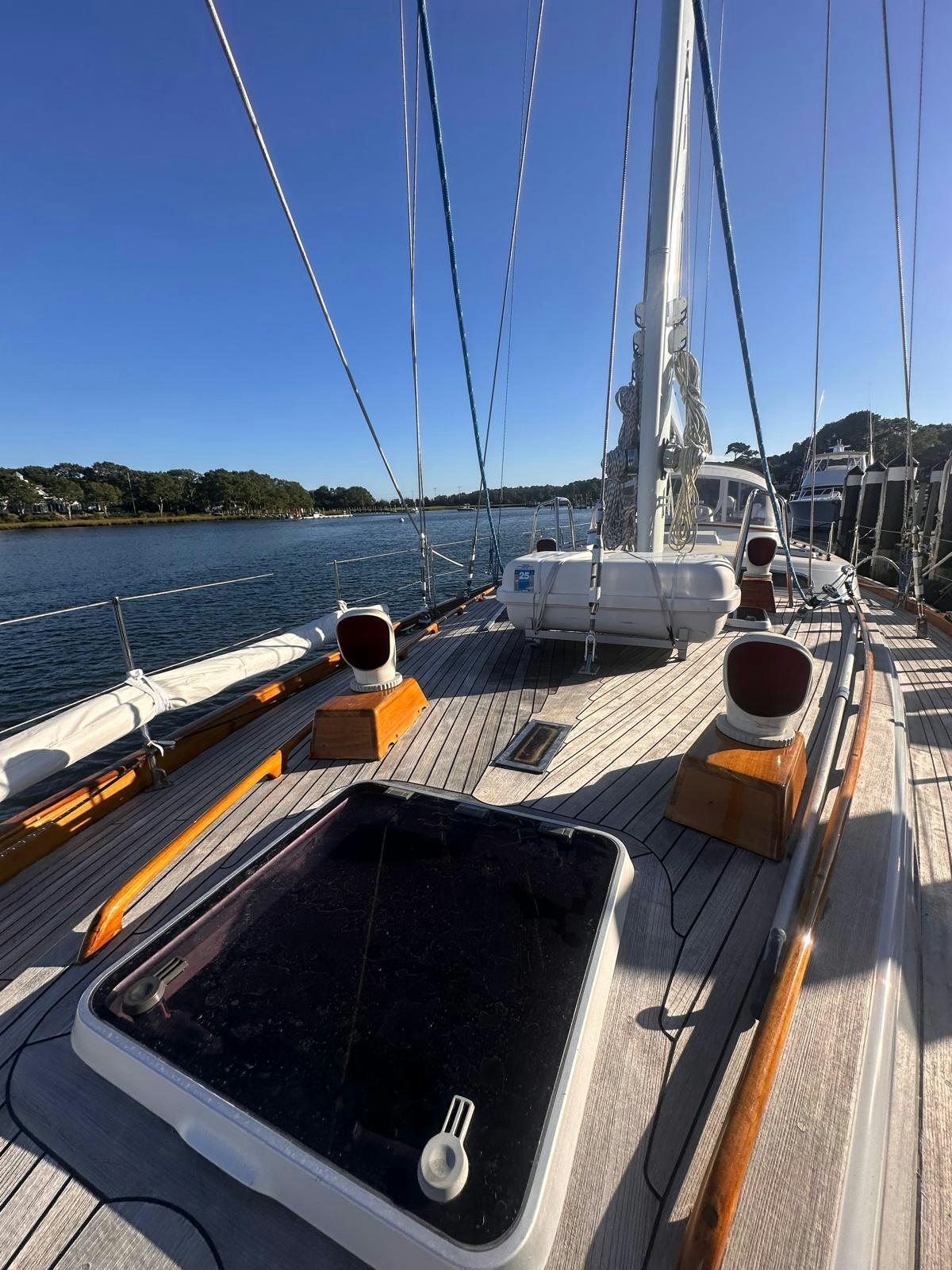 a boat on the water aboard II Yacht for Sale