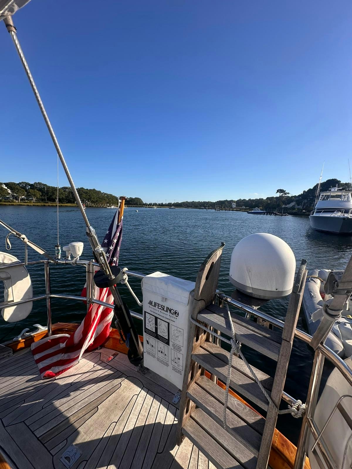 a boat on the water aboard II Yacht for Sale