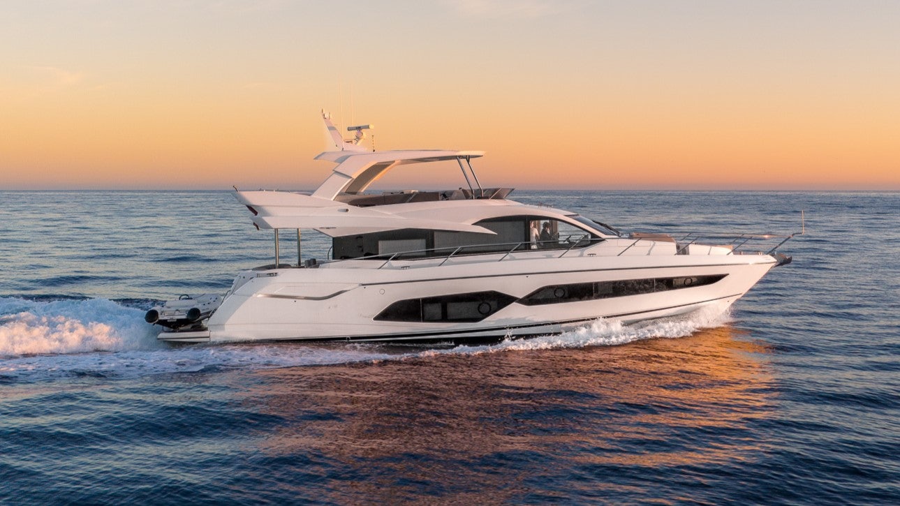 a boat in the water aboard ISLA DE FLORA Yacht for Sale