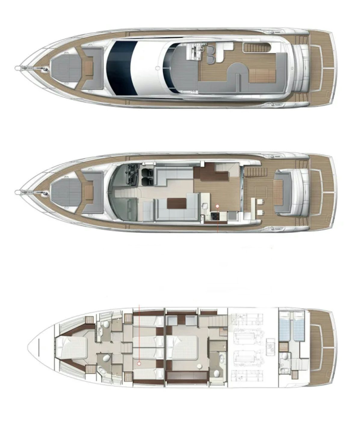 diagram, engineering drawing aboard ISLA DE FLORA Yacht for Sale