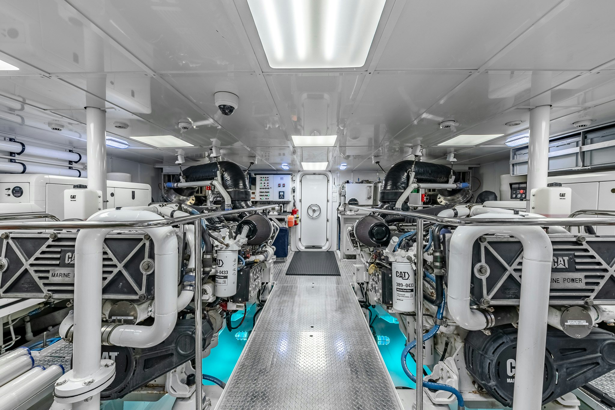 a room with several machines aboard CALLIOPE Yacht for Sale