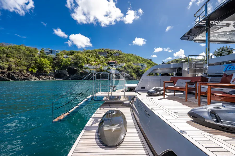 a boat on the water aboard TASTY WAVES Yacht for Charter