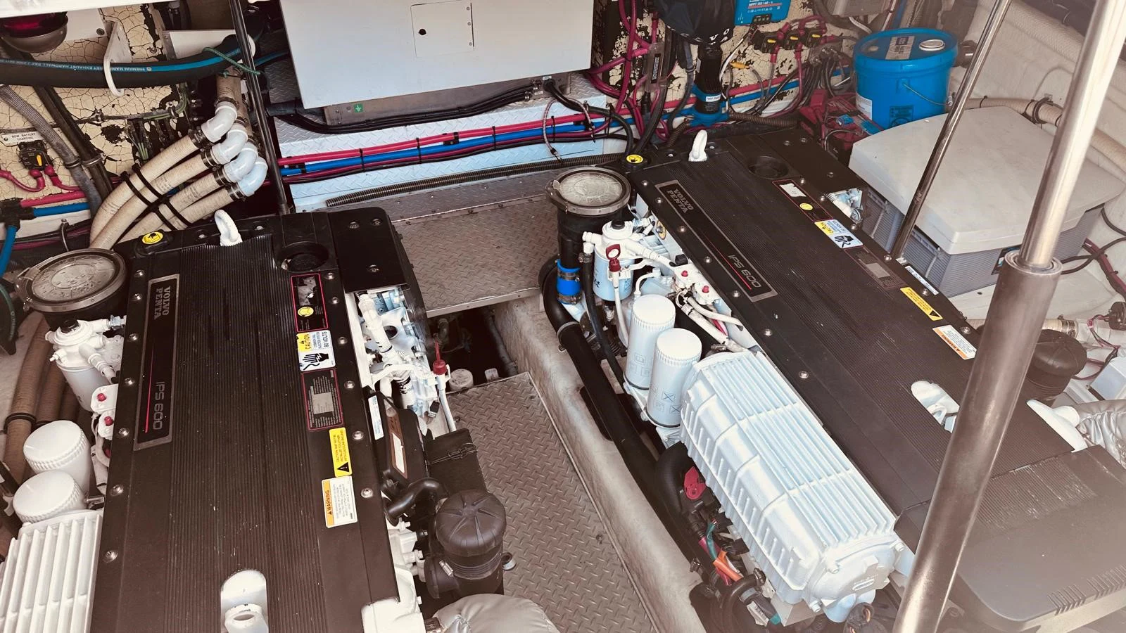 a machine with wires aboard MODERATION Yacht for Sale