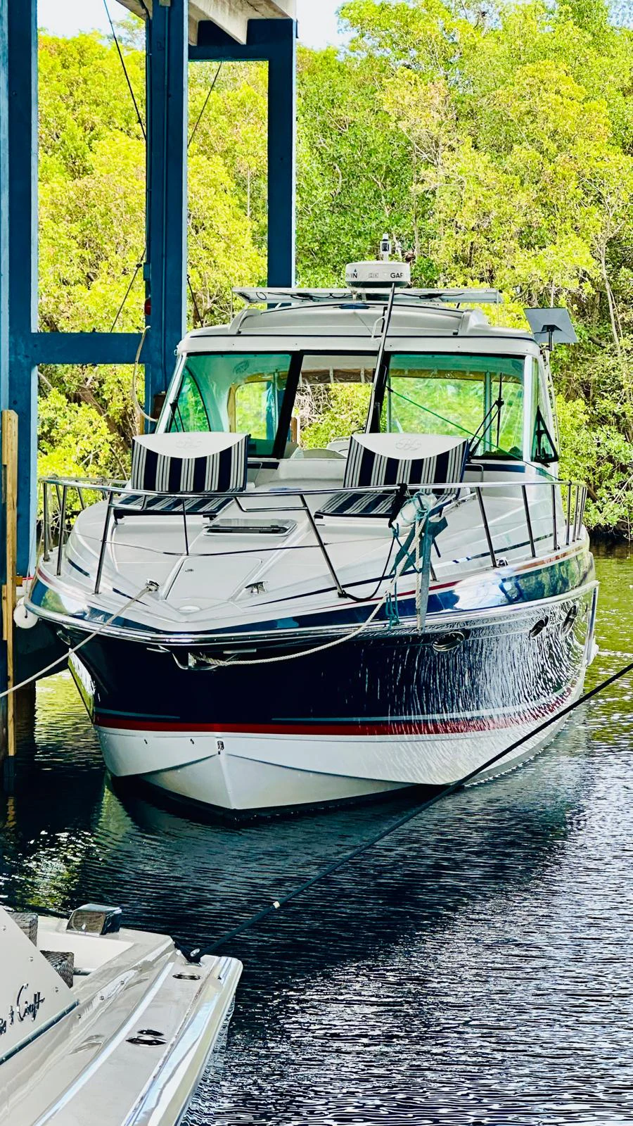a boat on the water aboard MODERATION Yacht for Sale