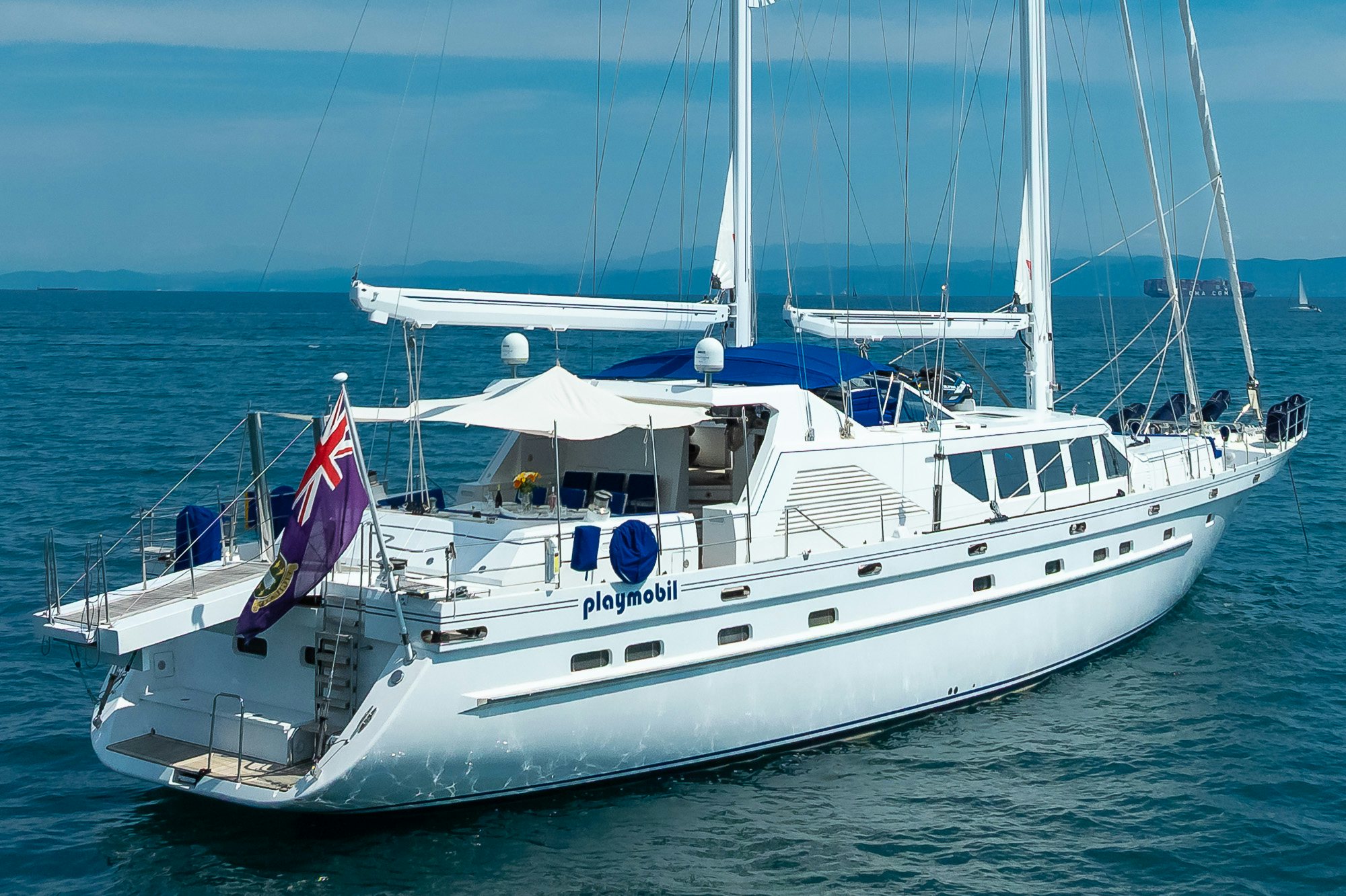 a boat on the water aboard PLAYMOBIL Yacht for Sale