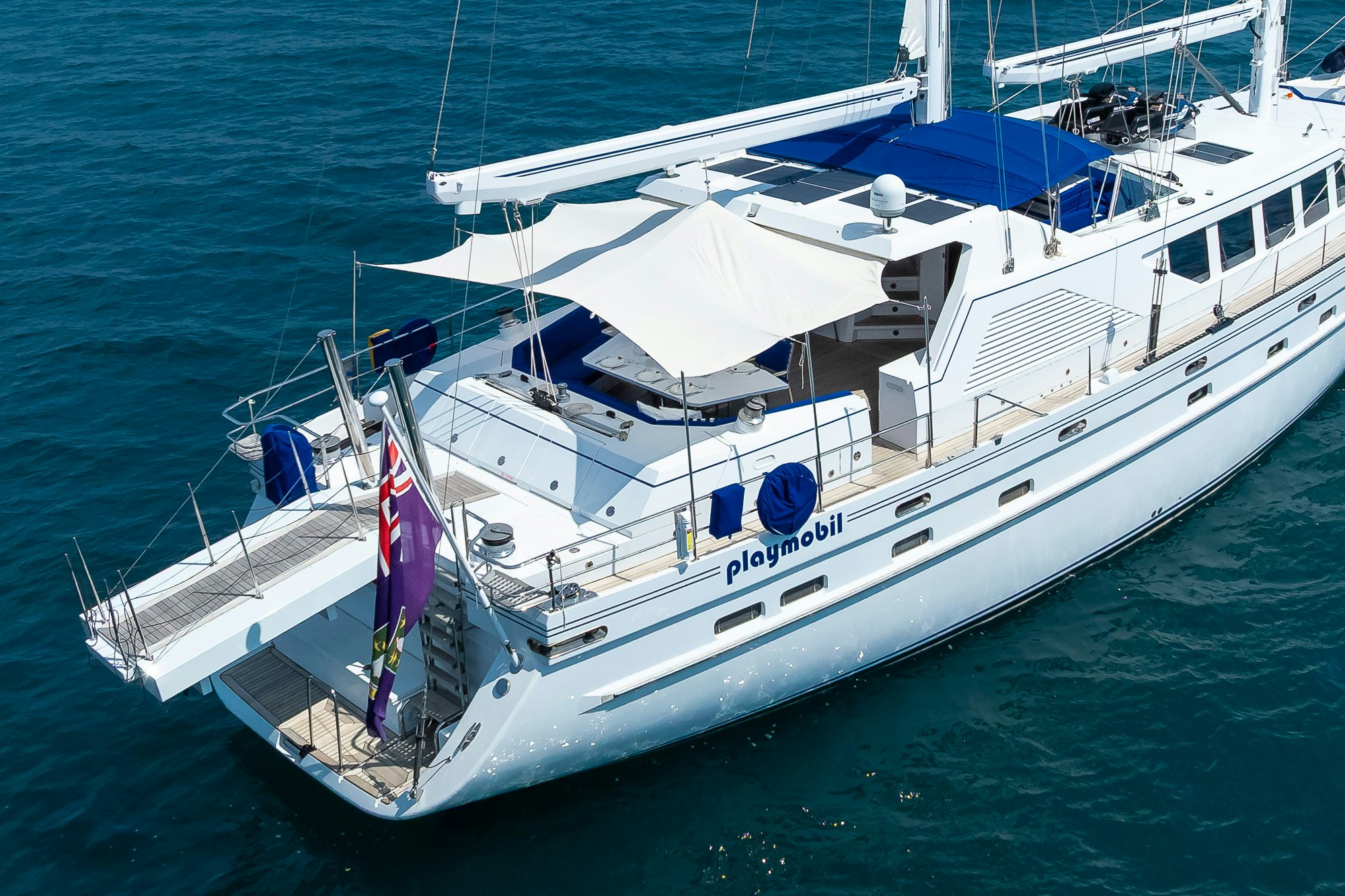 a boat on the water aboard PLAYMOBIL Yacht for Sale