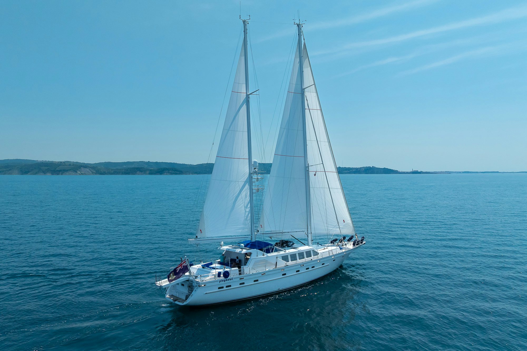 a sailboat on the water aboard PLAYMOBIL Yacht for Sale