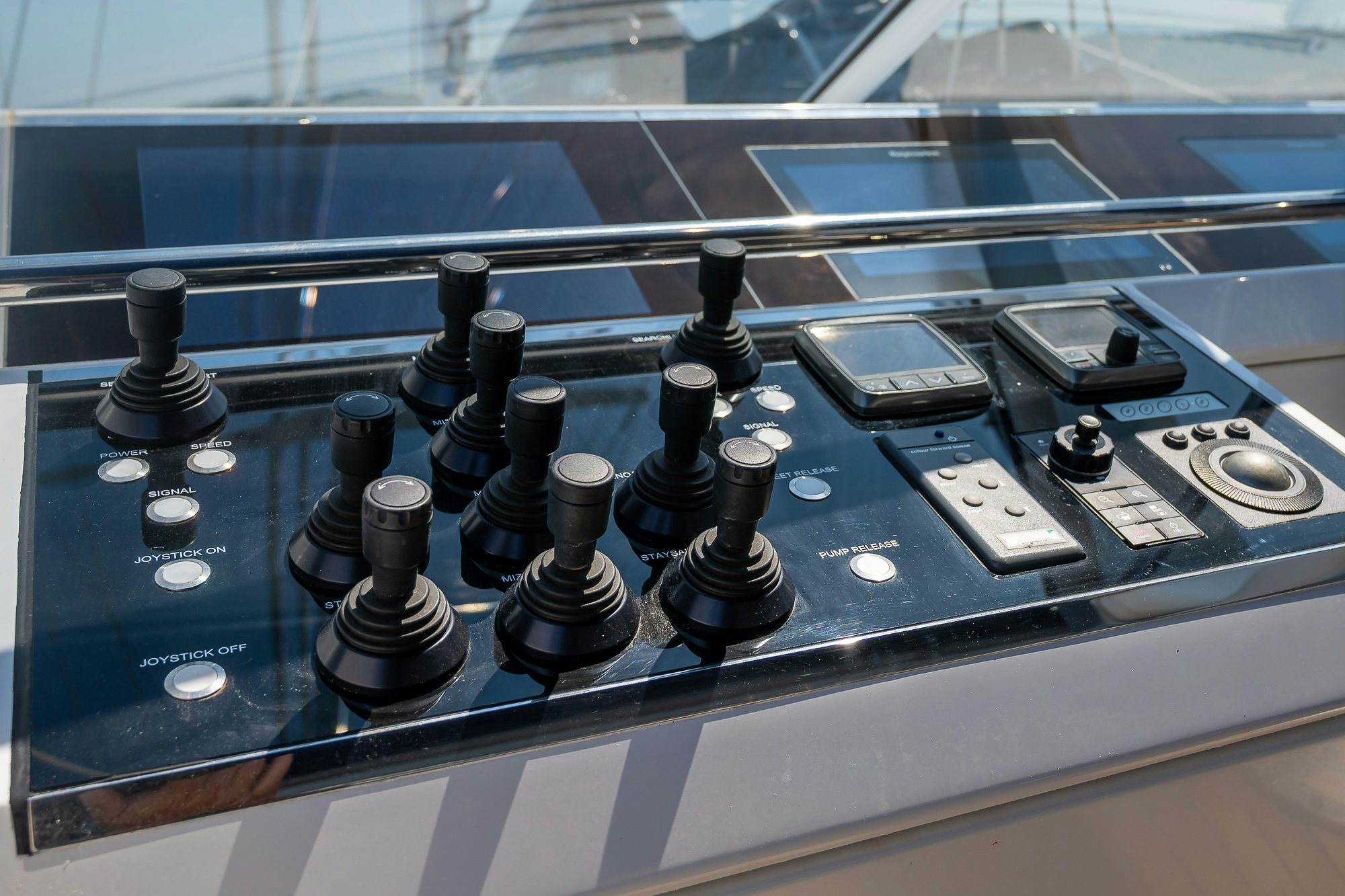 a close-up of a machine aboard PLAYMOBIL Yacht for Sale