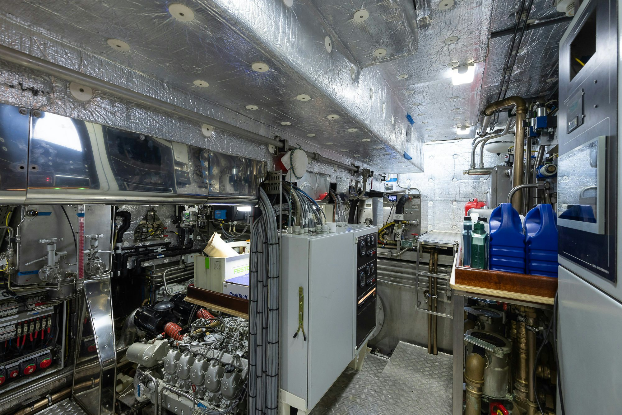 a room with equipment and equipment aboard PLAYMOBIL Yacht for Sale